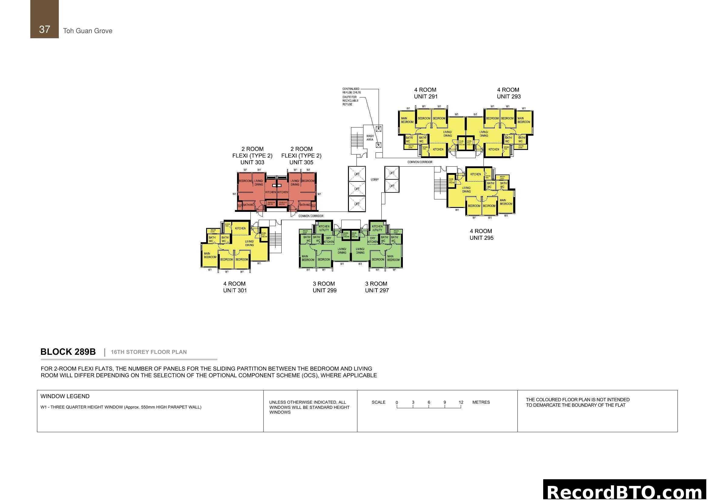 Toh Guan Grove - Block 289B 16th Storey Floor Plan