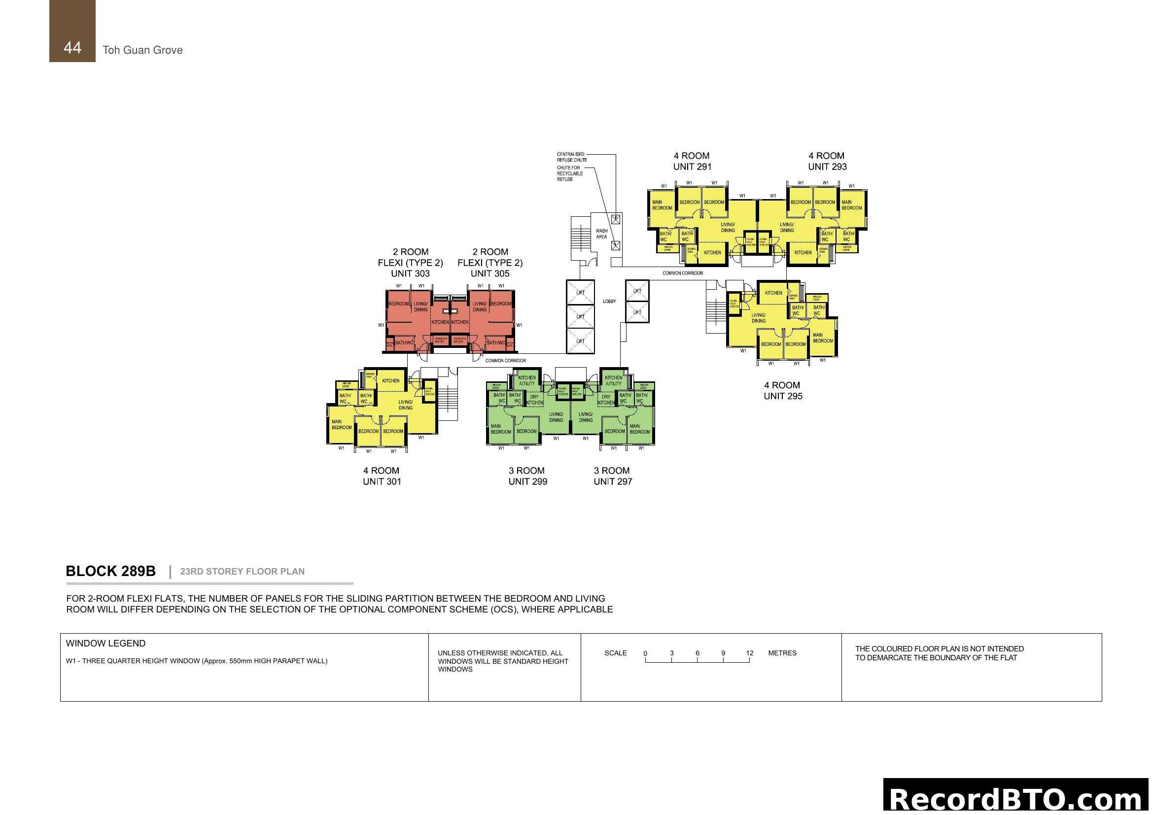 Toh Guan Grove Block 289B 23rd Storey Floor Plan