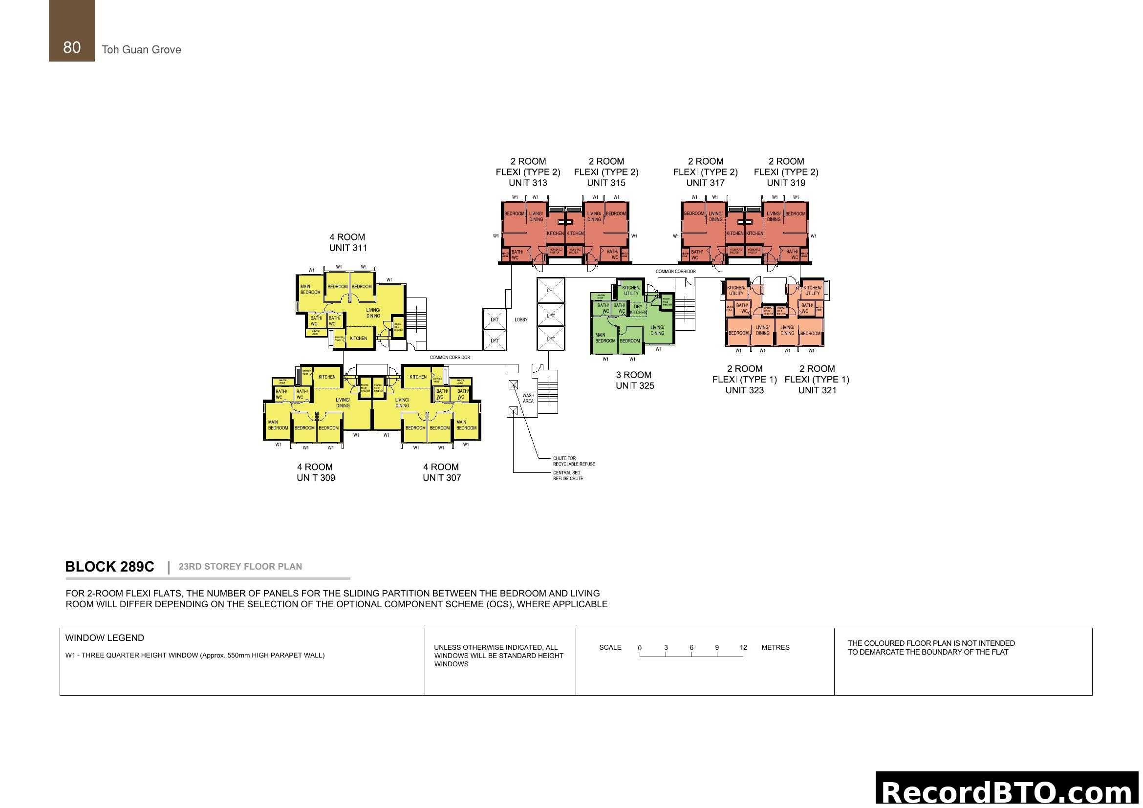 Toh Guan Grove Block 289C 23rd Storey Floor Plan