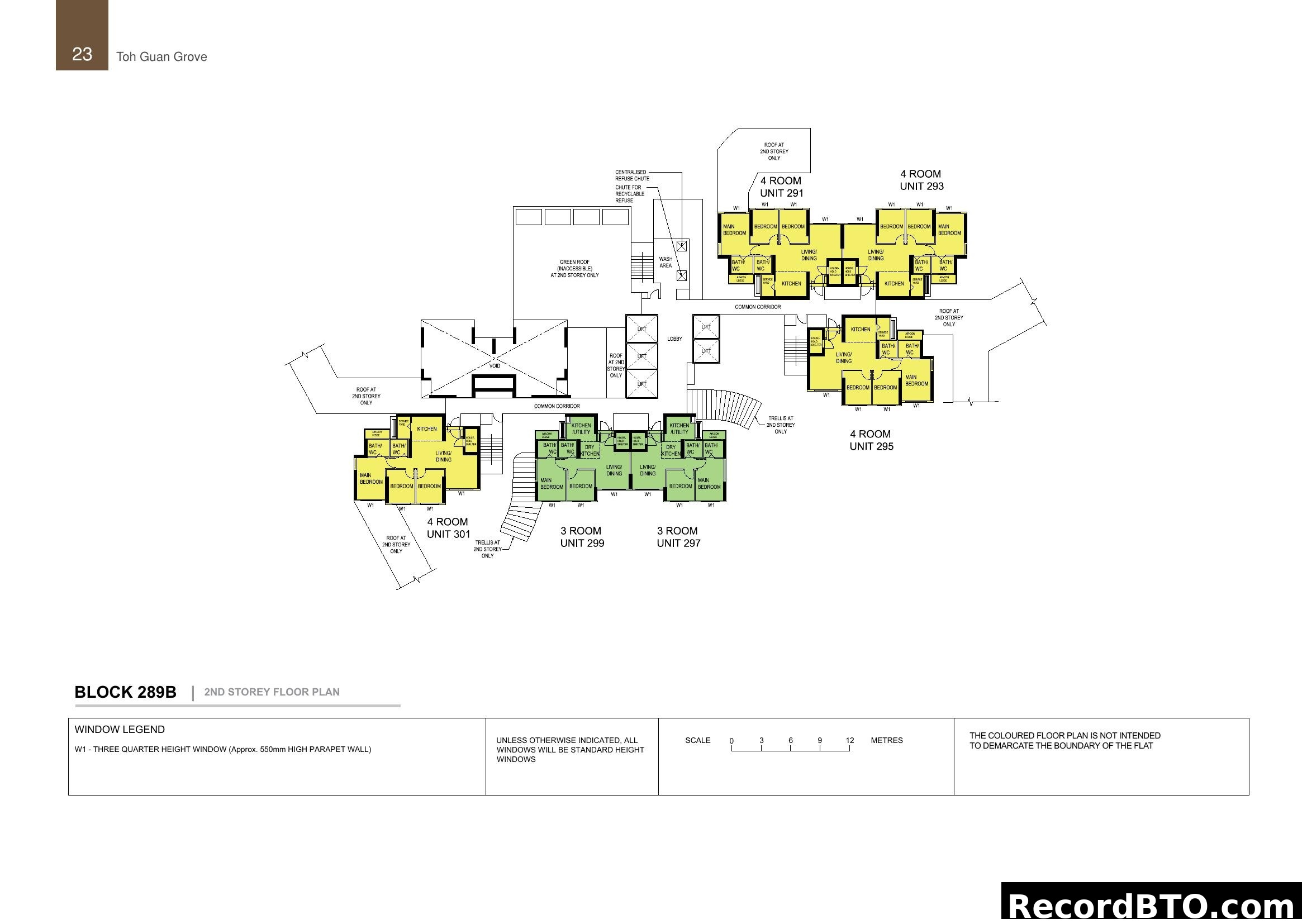 Block 289B 2nd Storey Floor Plan at Toh Guan Grove