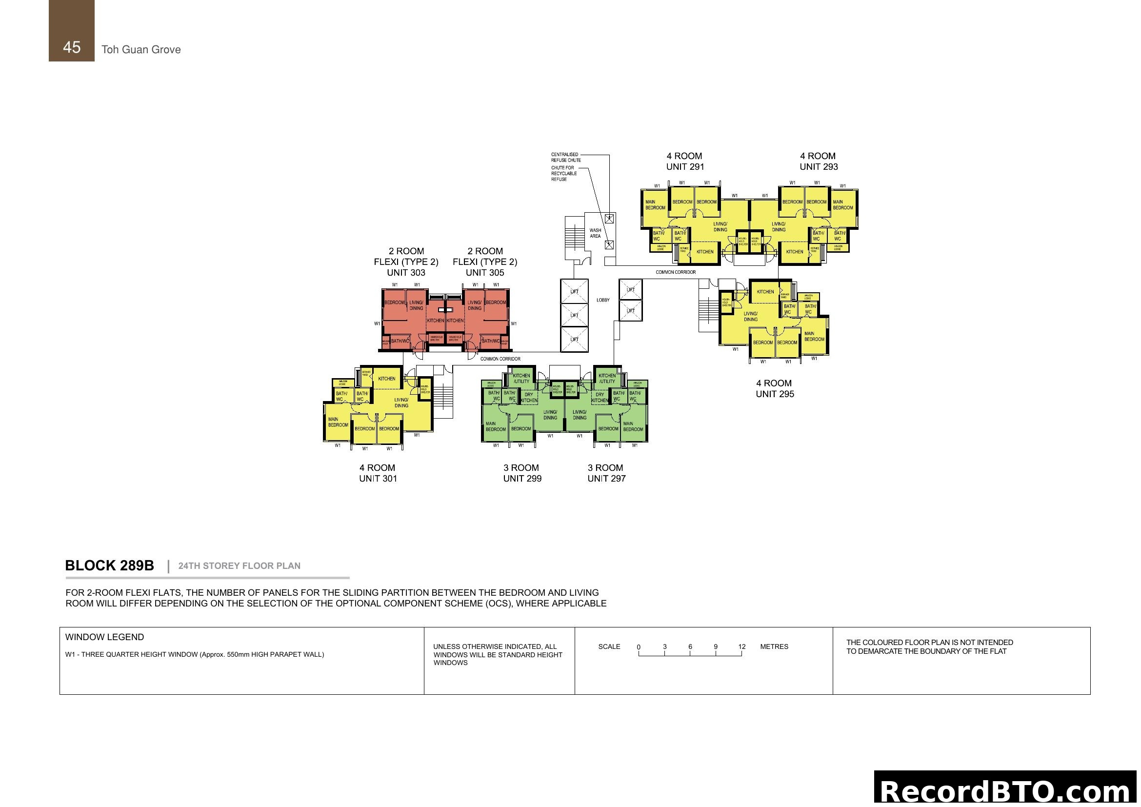 Toh Guan Grove Block 289B 24th Storey Floor Plan