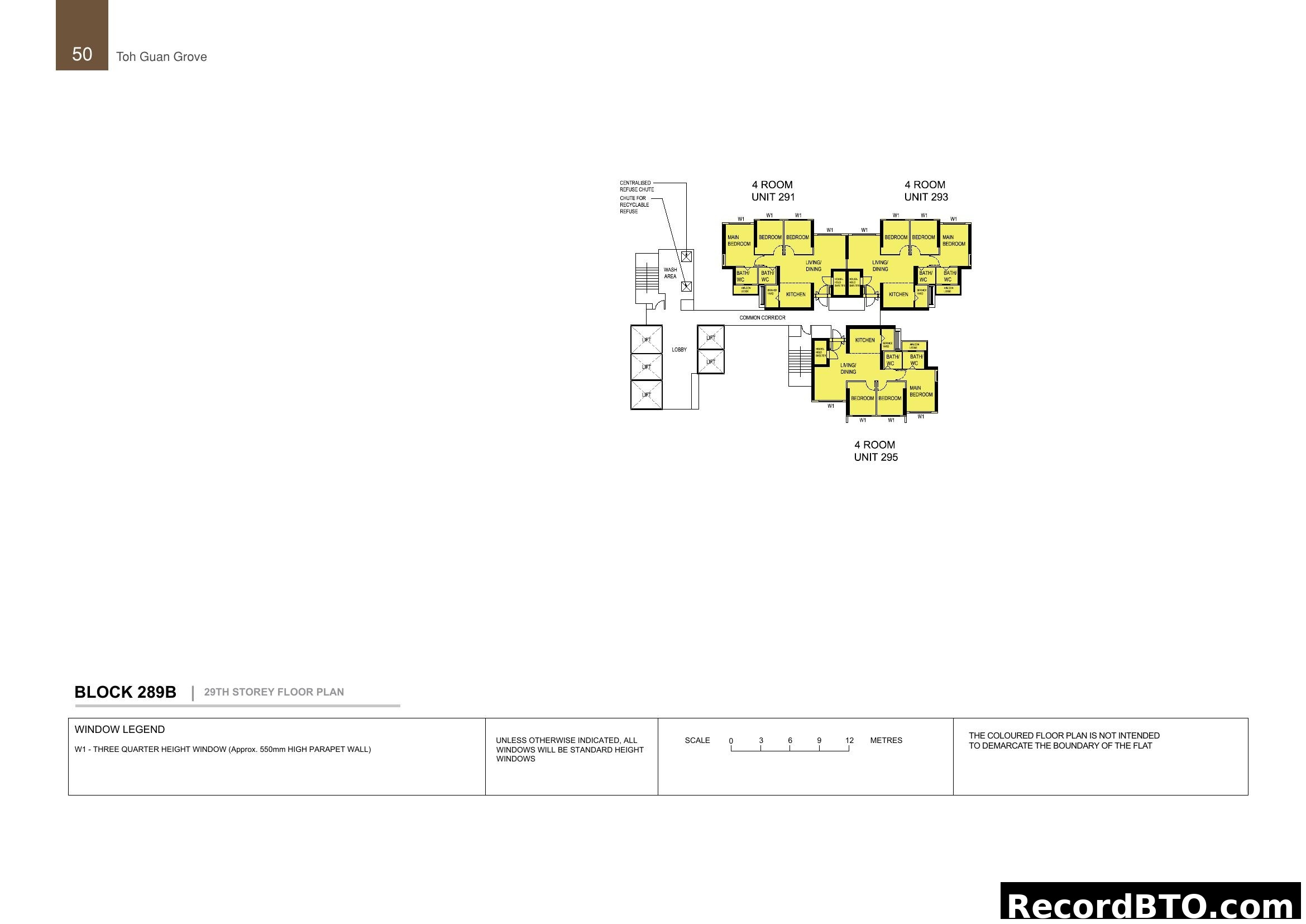 Block 289B 29th Storey Floor Plan - Toh Guan Grove