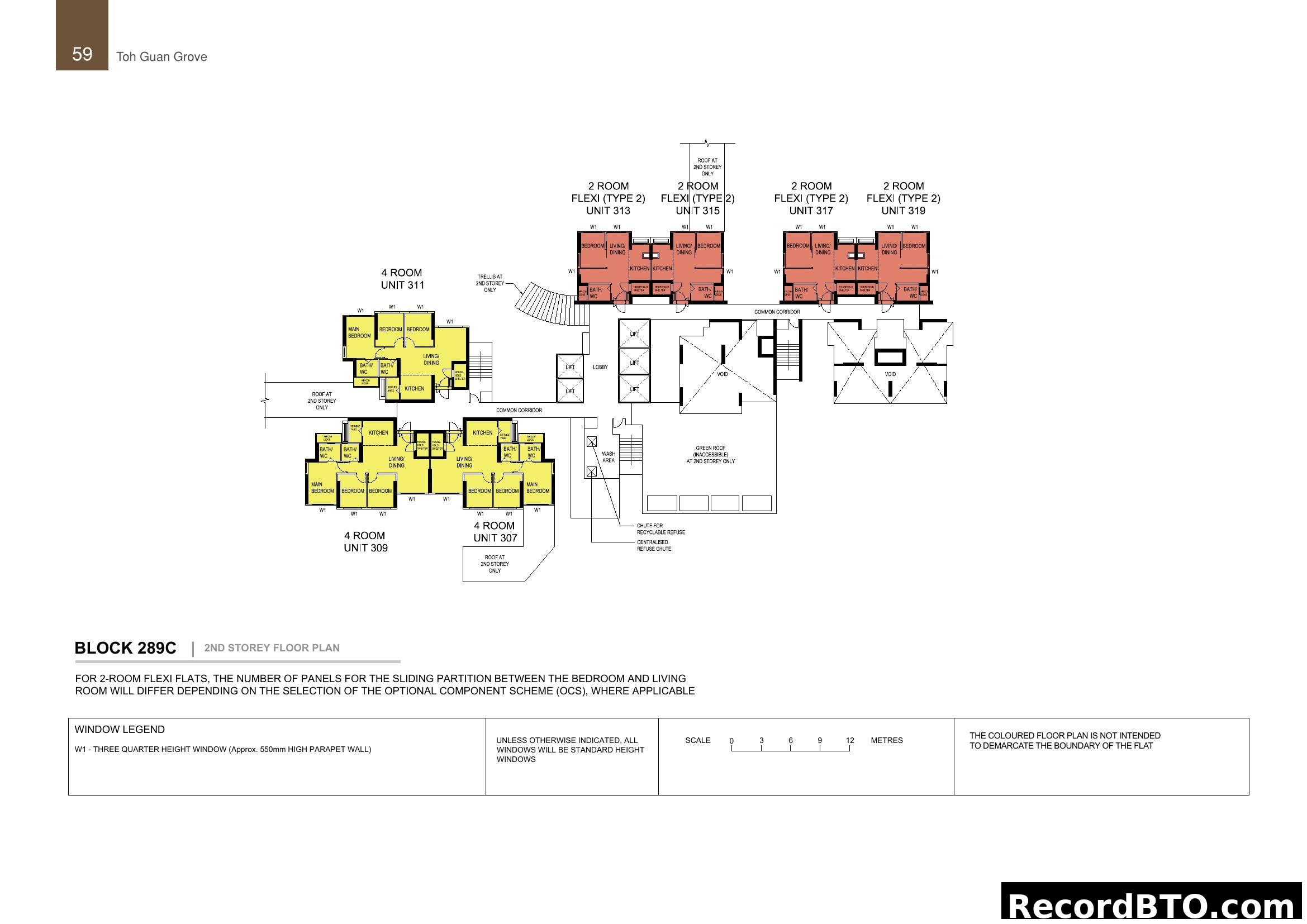 Toh Guan Grove Block 289C Floor Plan (2nd Storey)