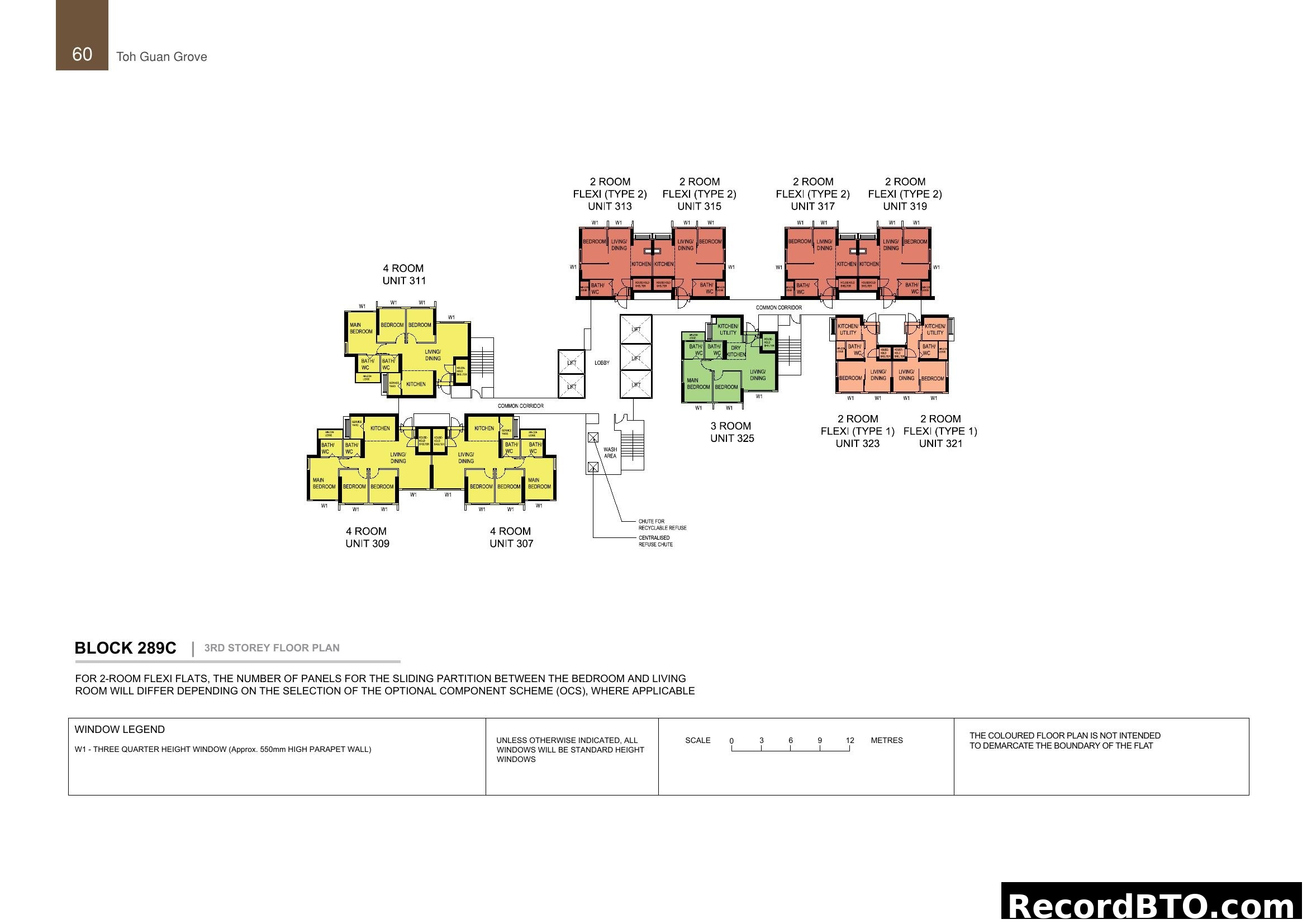 Block 289C 3rd Storey Floor Plan - Toh Guan Grove