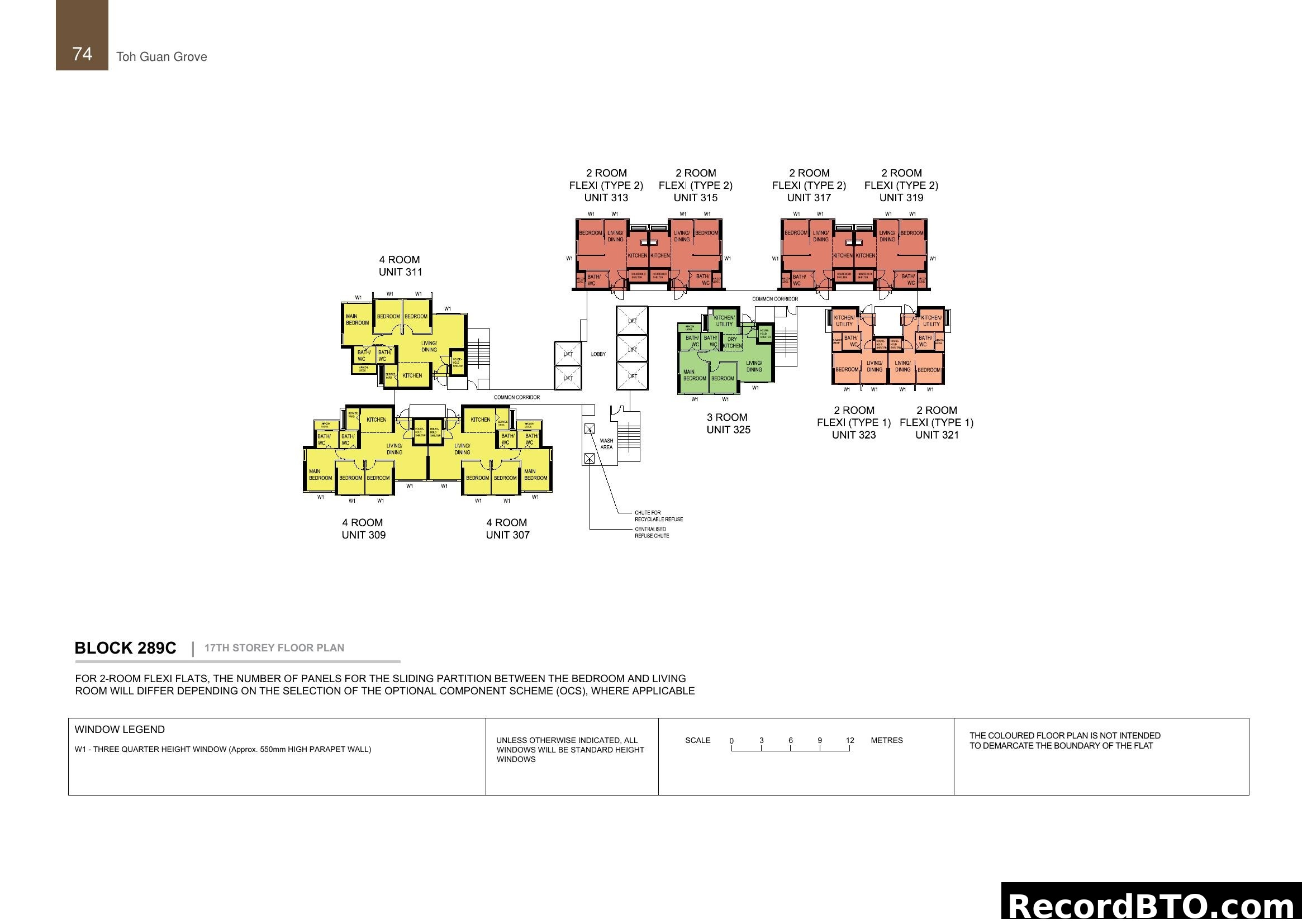 Toh Guan Grove - Block 289C 17th Storey Floor Plan