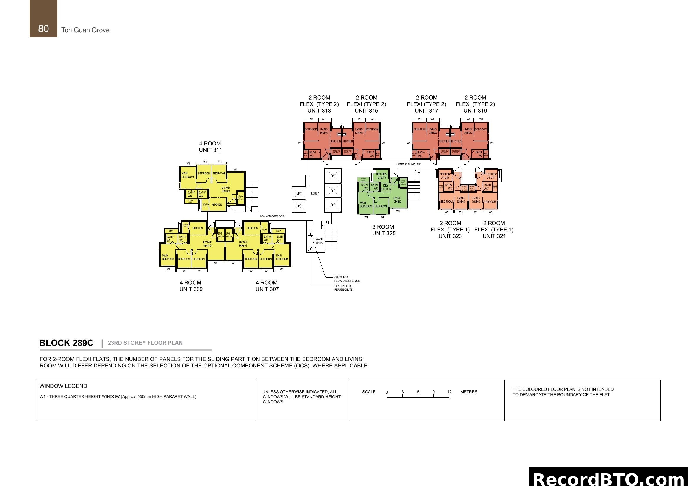 Toh Guan Grove Block 289C 23rd Storey Floor Plan