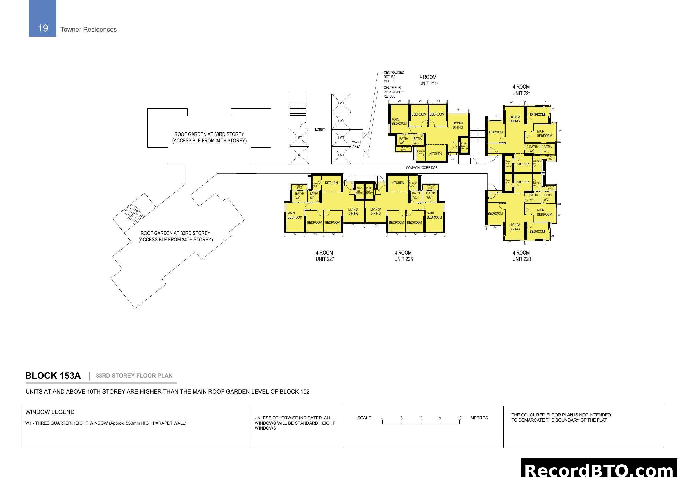 Block 153A 33rd Storey Floor Plan - Towner Residences