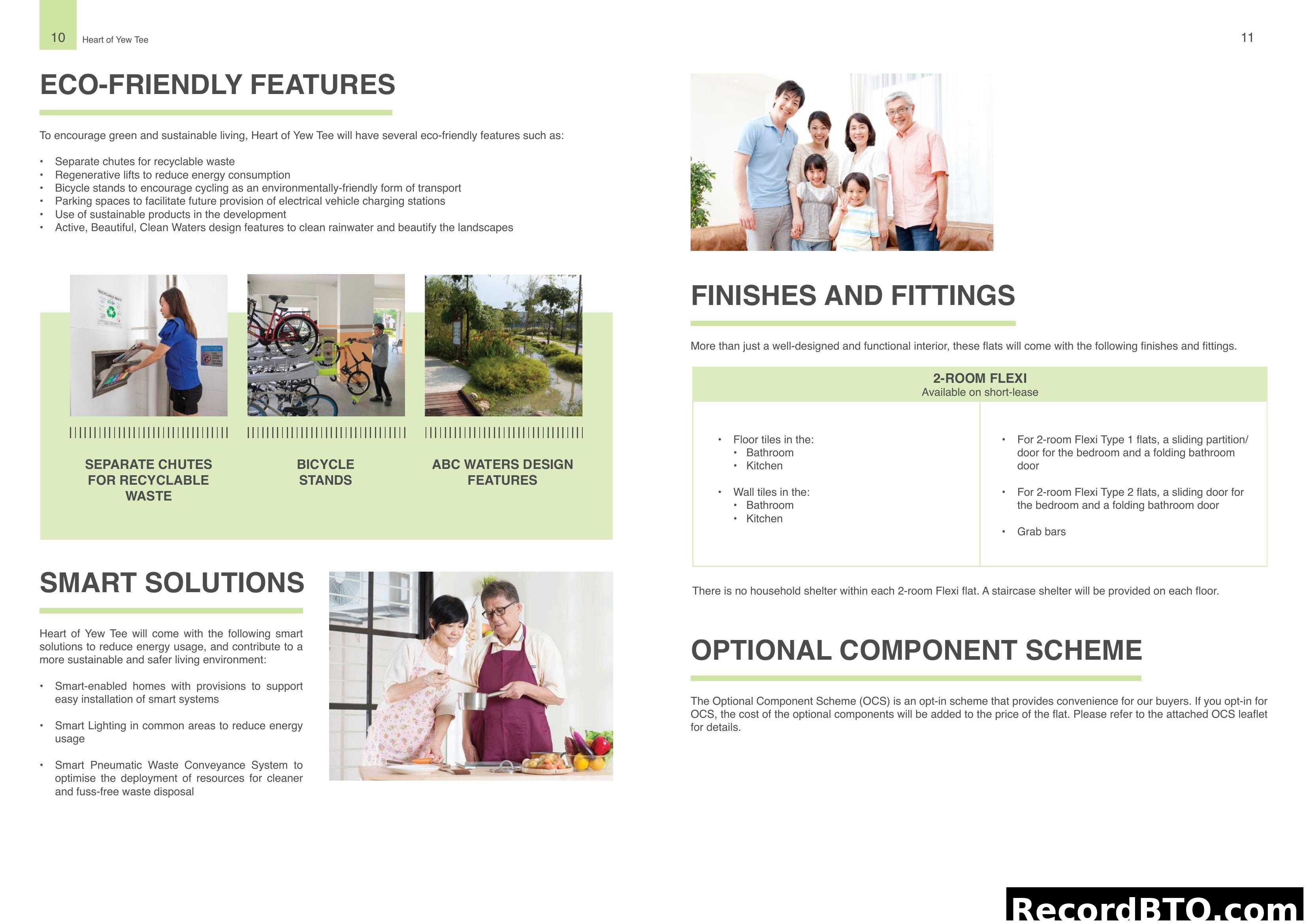 Heart of Yew Tee Eco-Friendly Features, Smart Solutions, Finishes