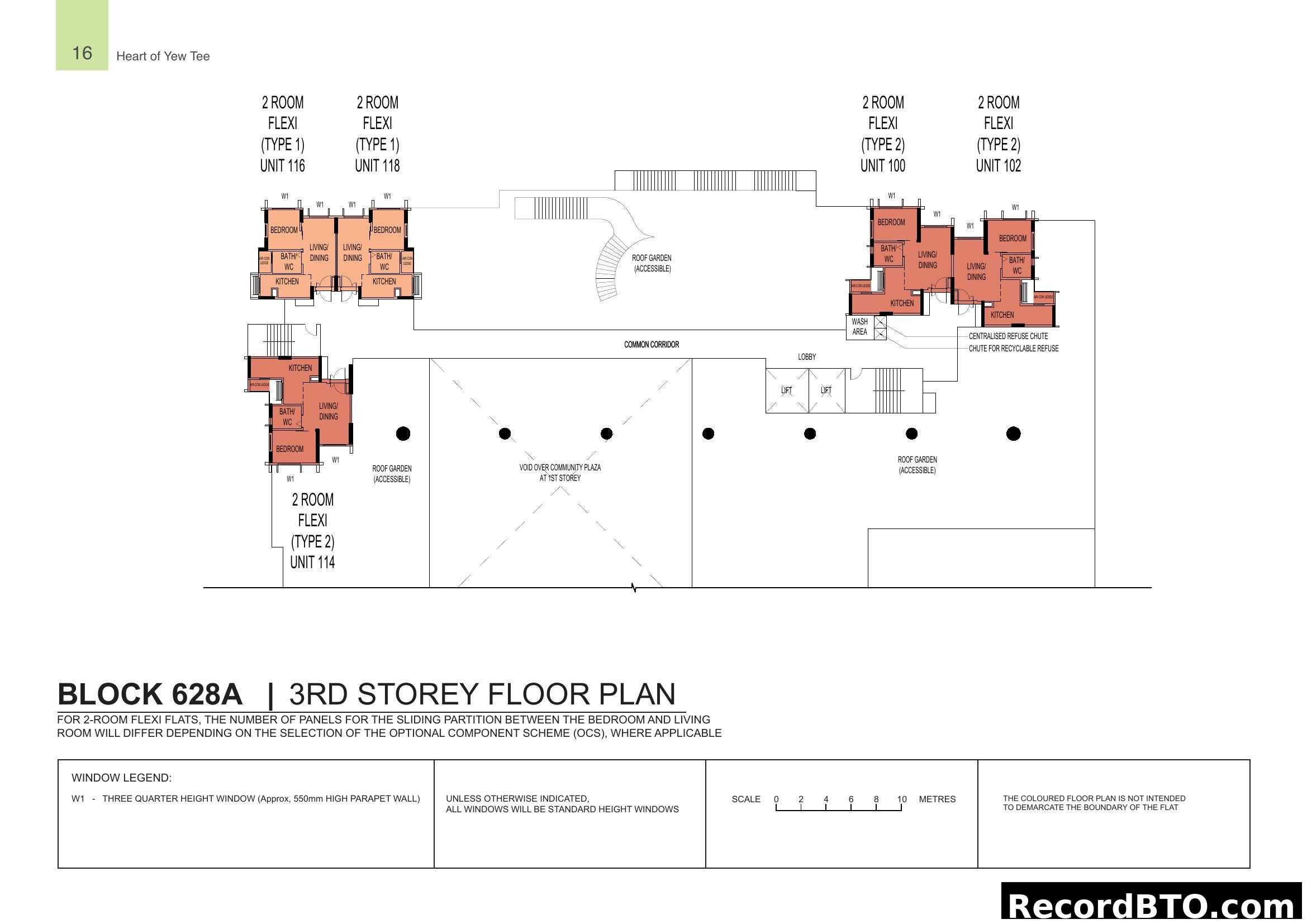 Block 628A 3rd Storey Floor Plan
