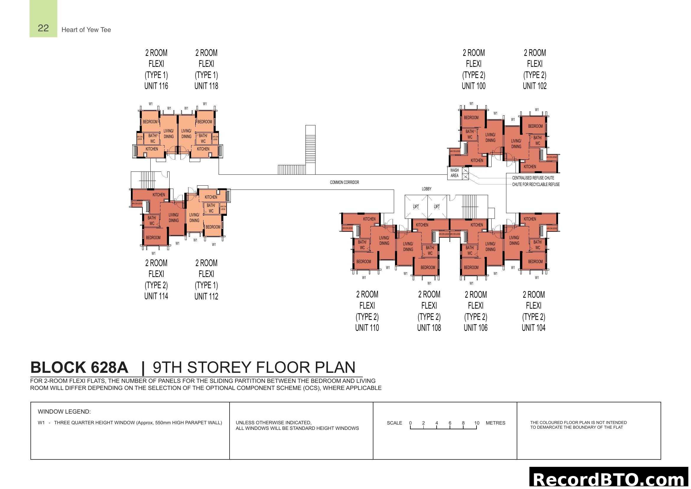 Block 628A, 9th Storey Floor Plan
