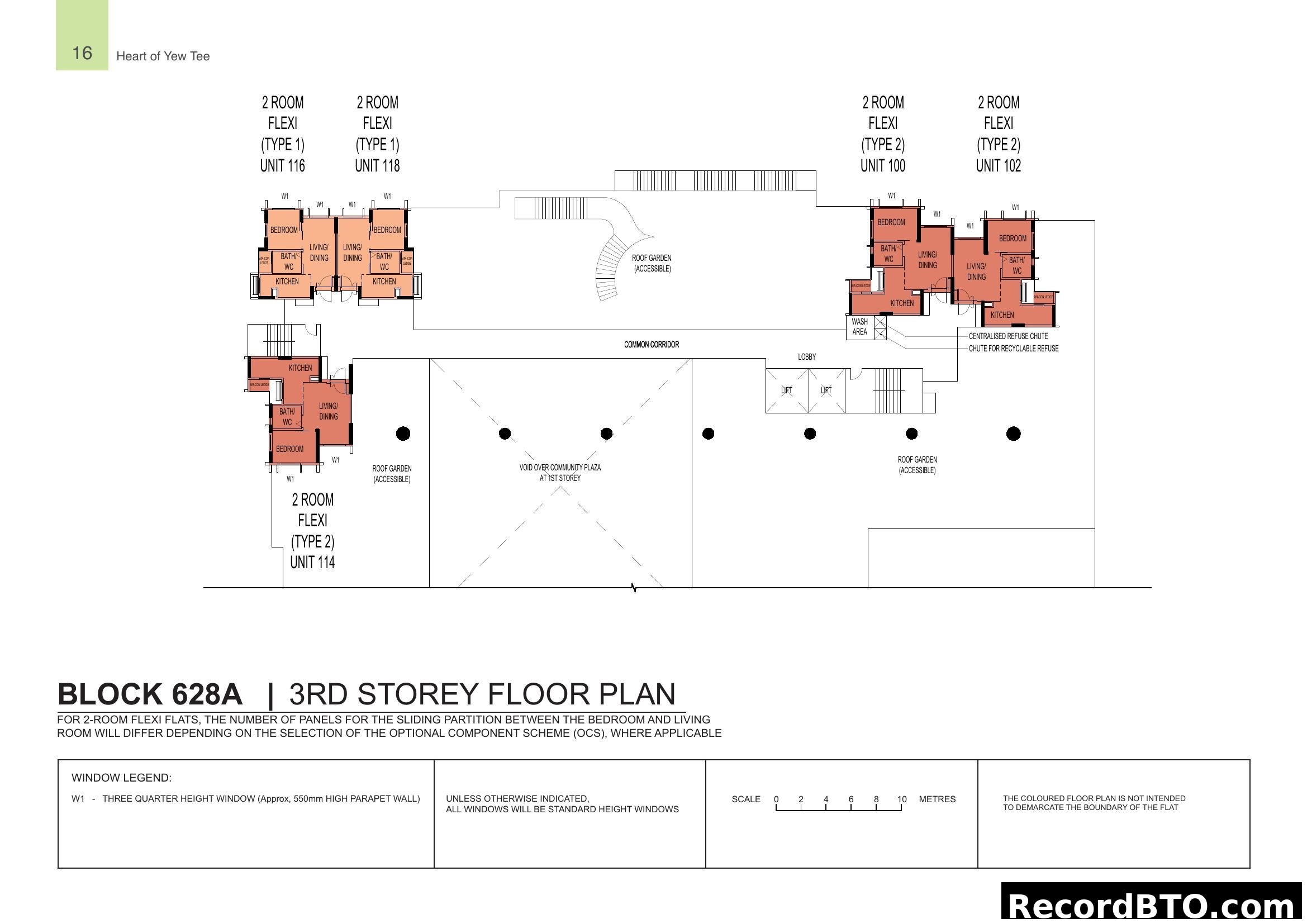 Block 628A 3rd Storey Floor Plan