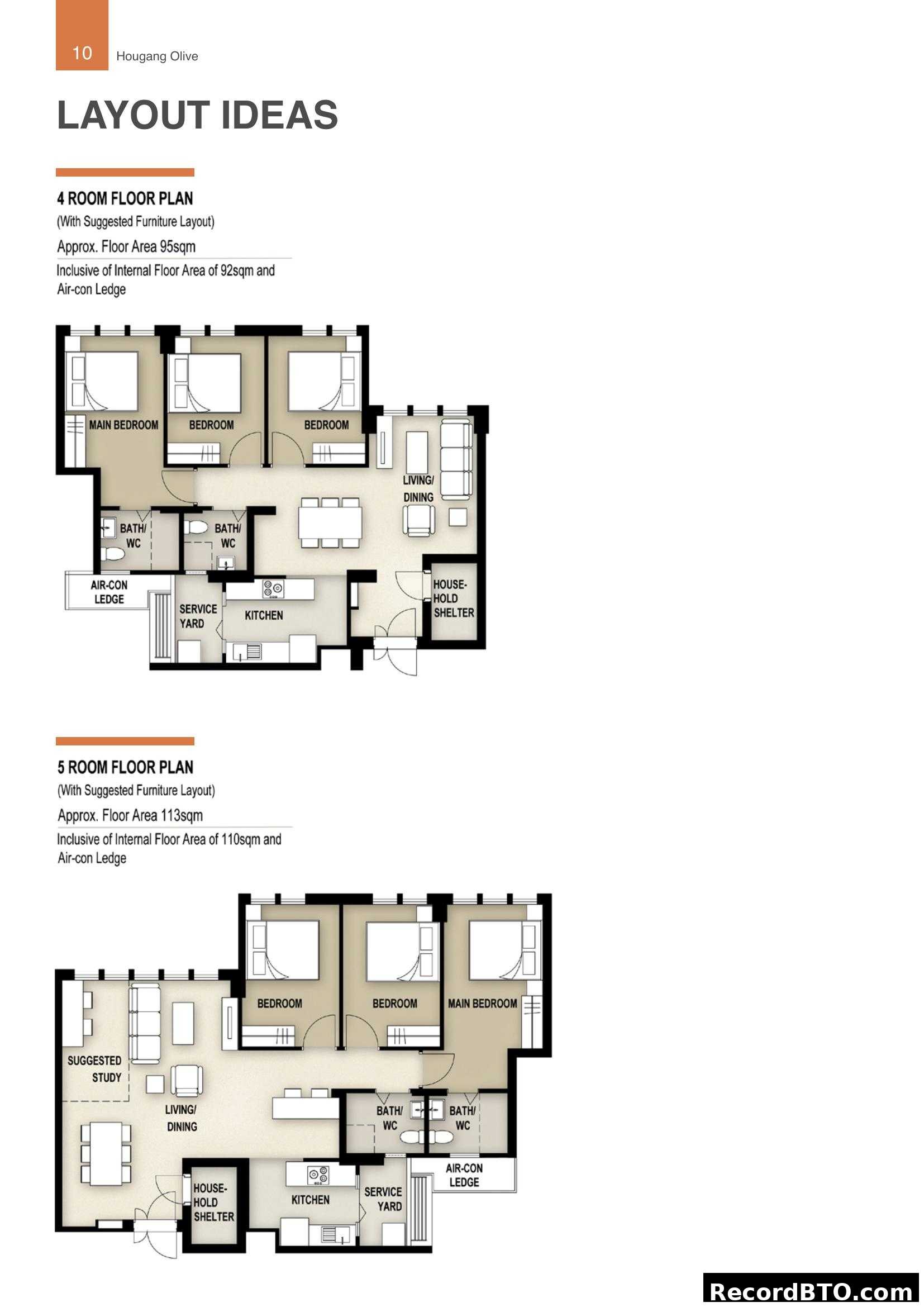 Hougang Olive Floor Plan Layout Ideas