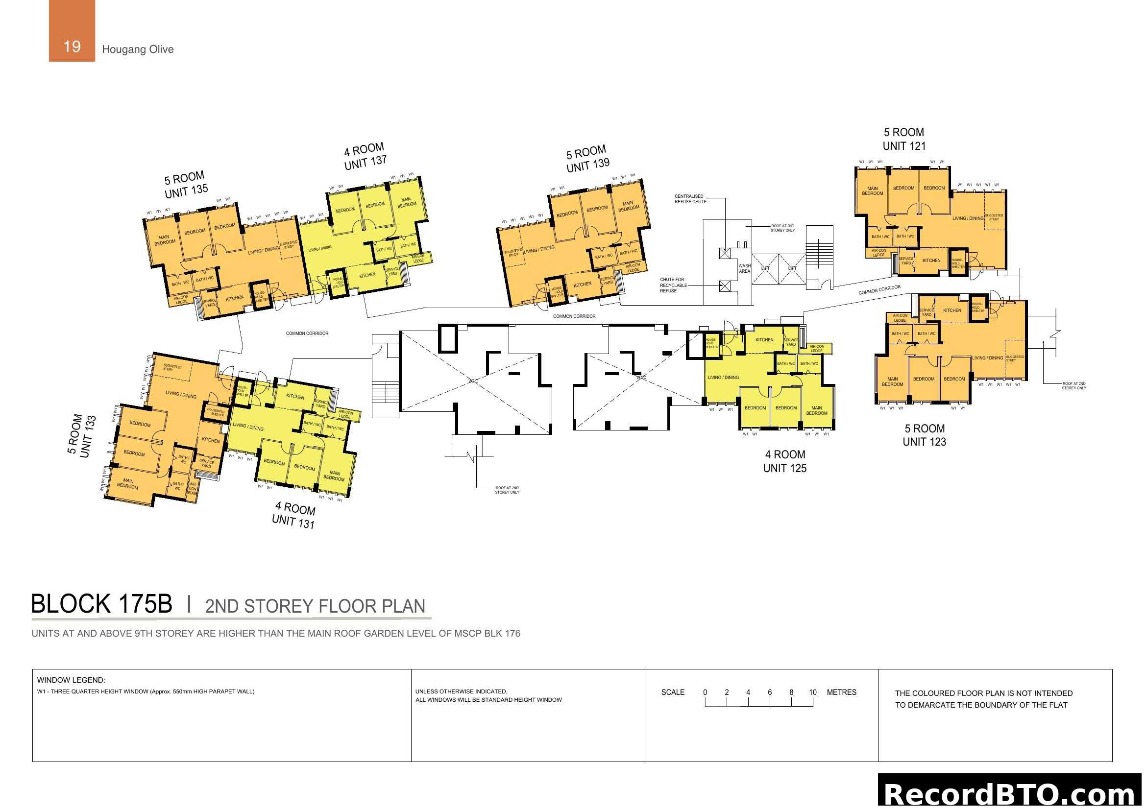 Block 175B 2nd Storey Floor Plan - Hougang Olive