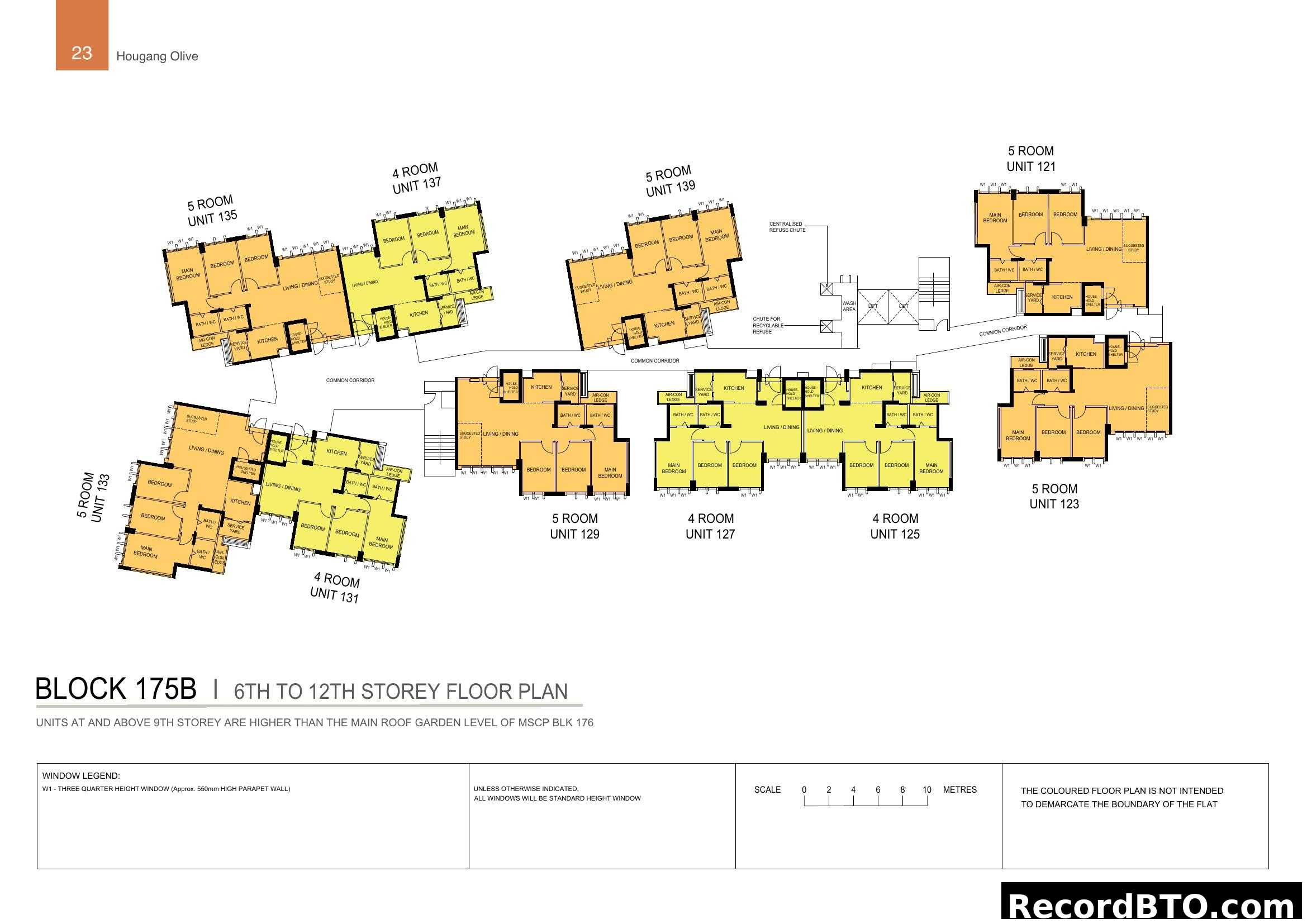 Block 175B Floor Plan (6th to 12th Storey)