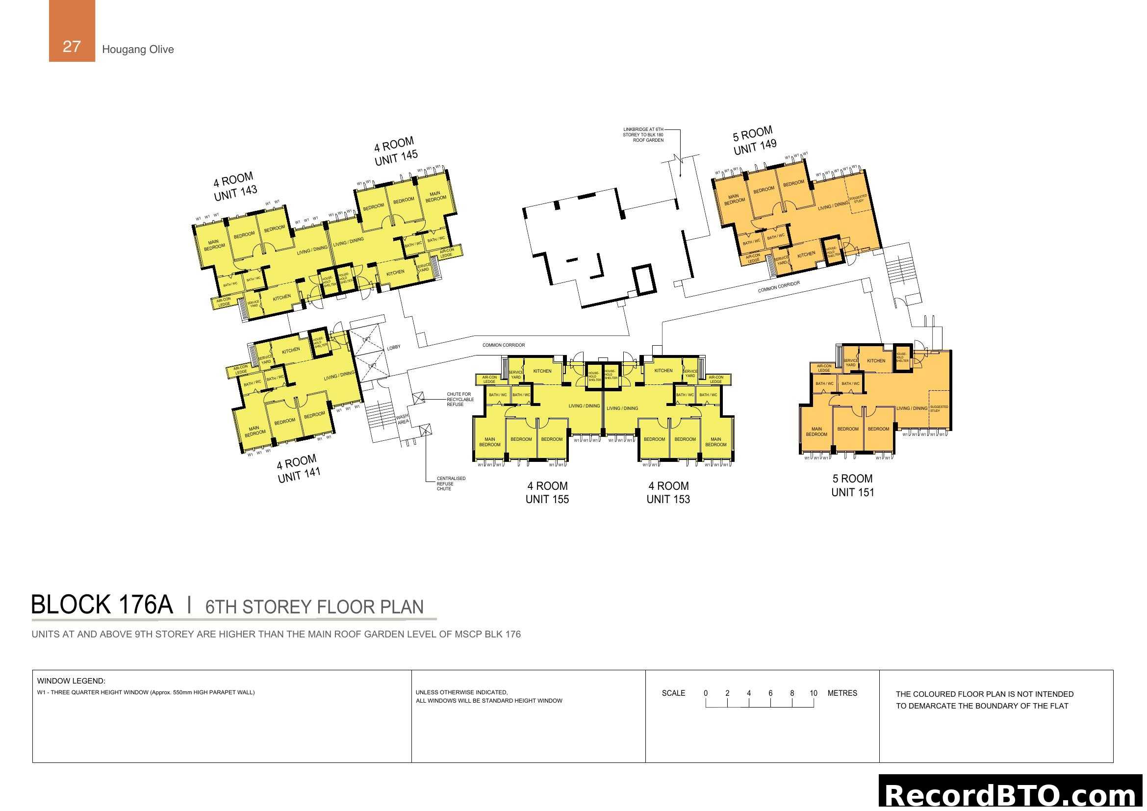Block 176A, 6th Storey Floor Plan - Hougang Olive