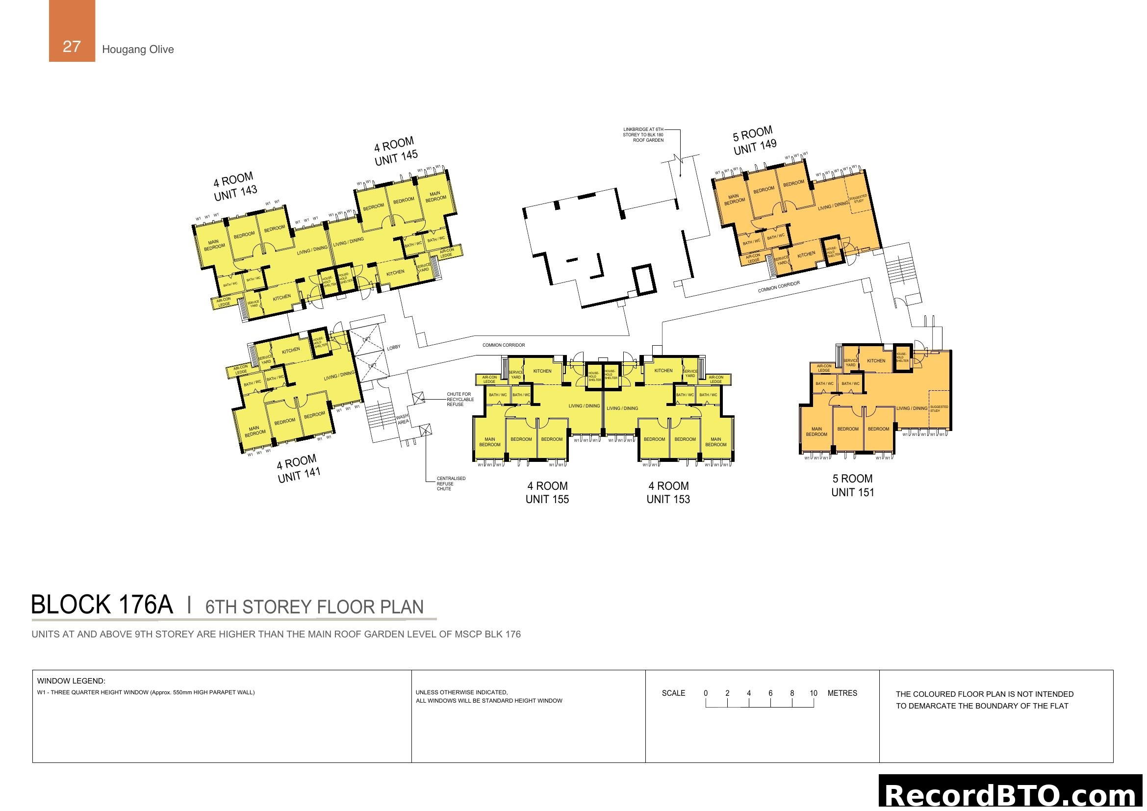 Block 176A, 6th Storey Floor Plan - Hougang Olive