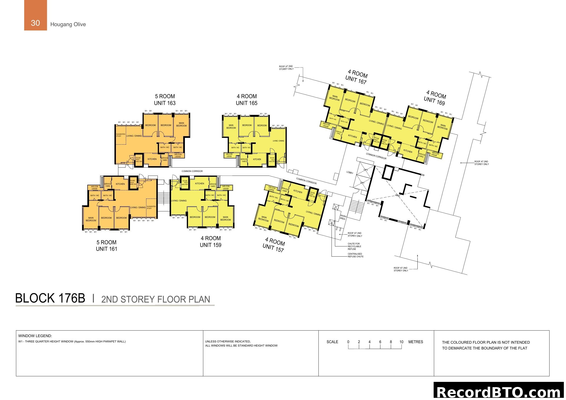 Hougang Olive - Block 176B 2nd Storey Floor Plan