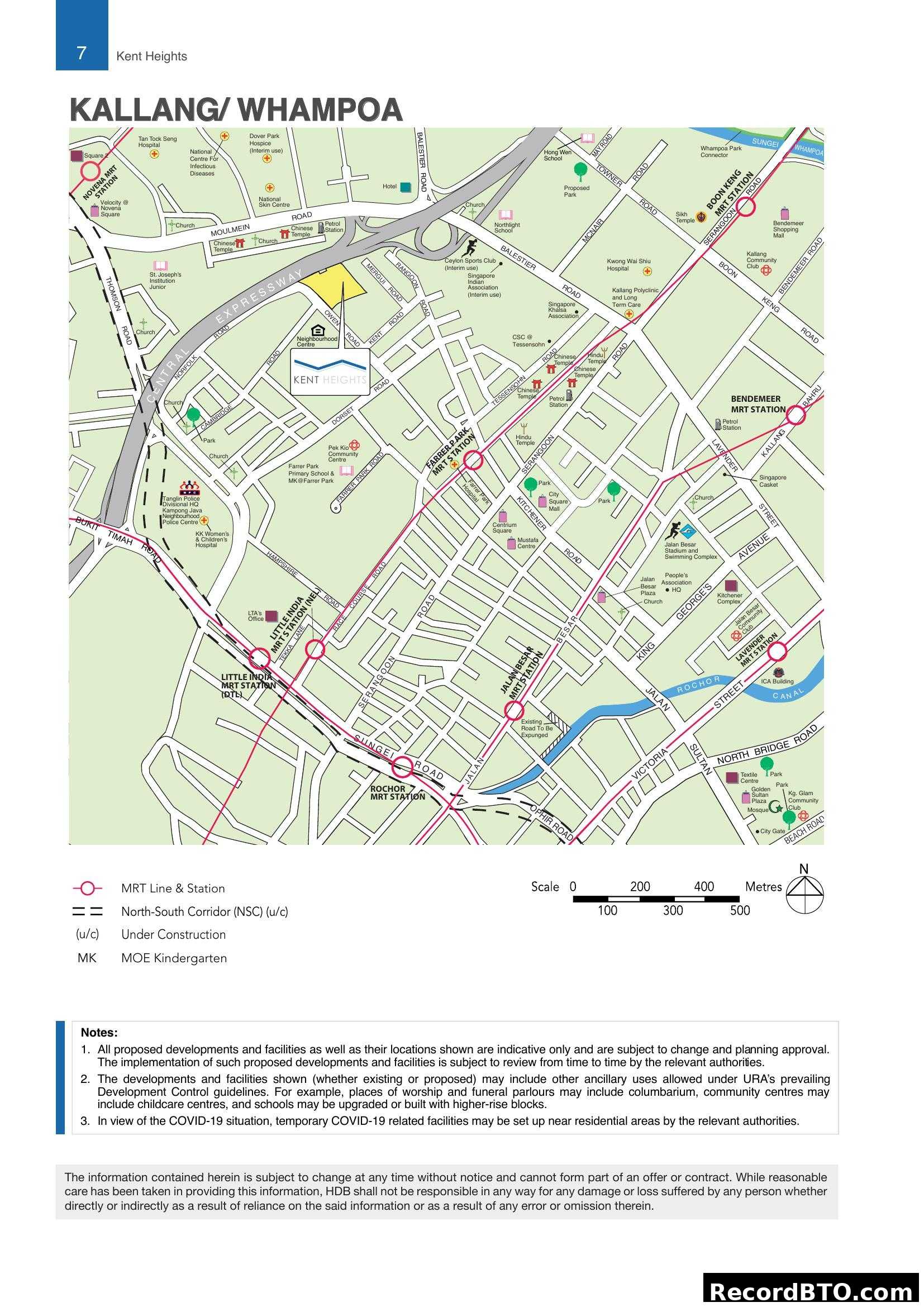 Kallang/Whampoa Location Map