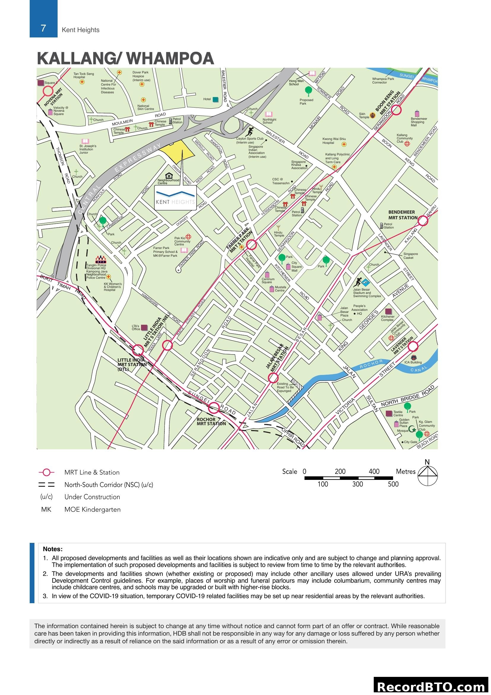 KALLANG/ WHAMPOA - Location Map (Kent Heights)