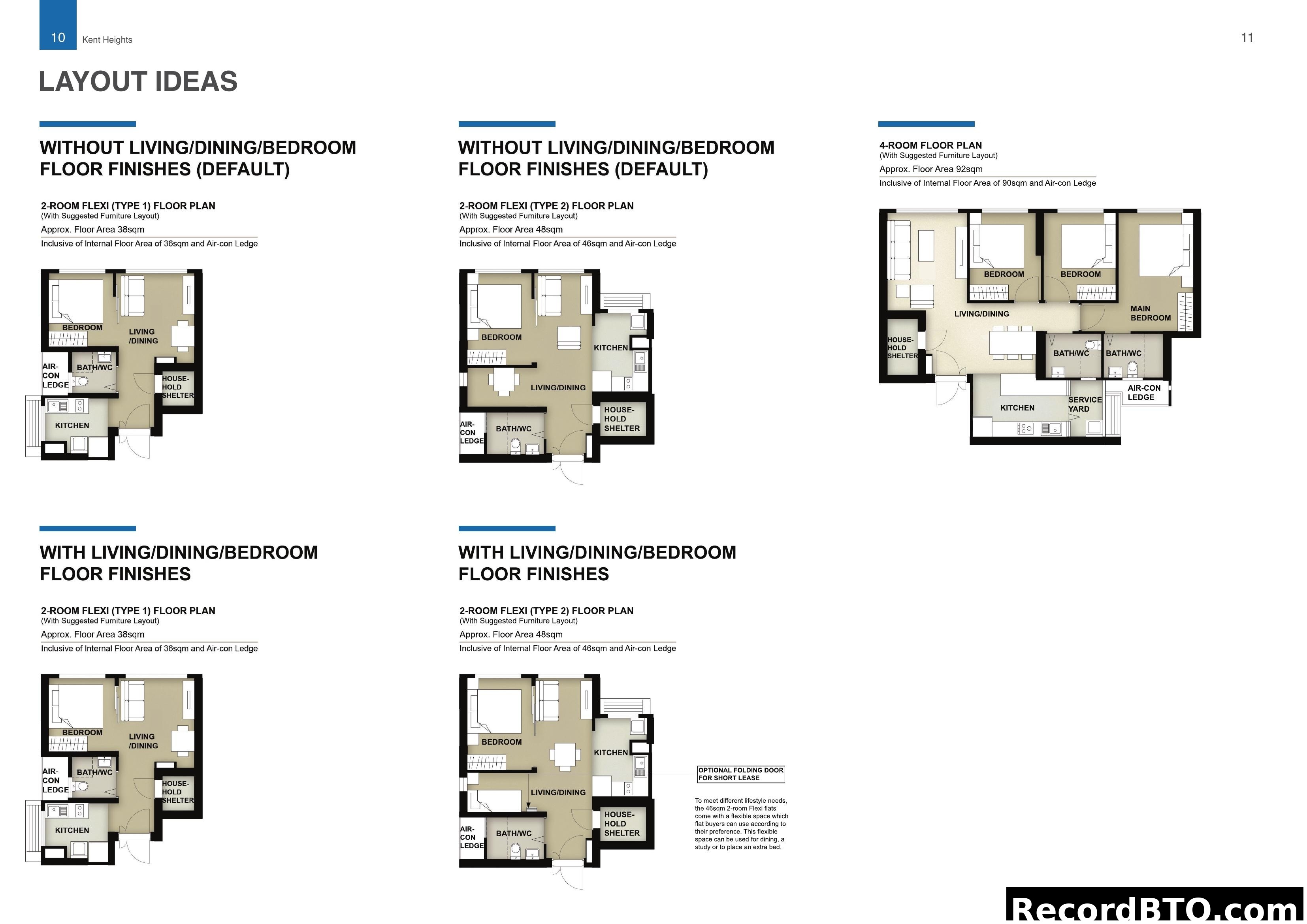 HDB Flat Layout Ideas with Floor Finishes Options