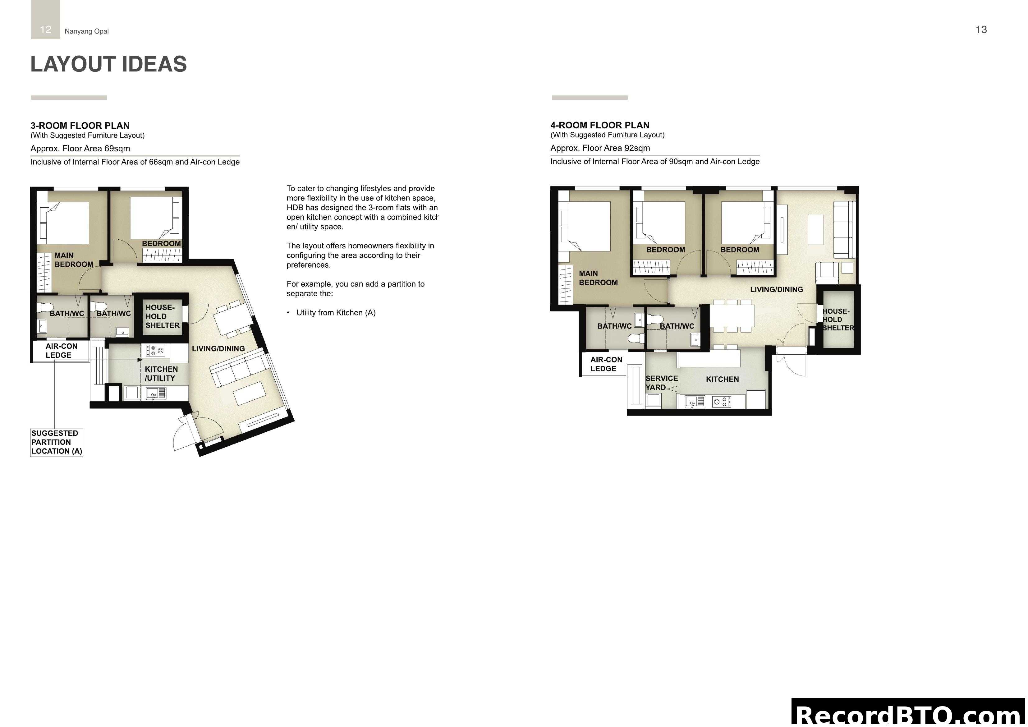 HDB Floor Plan Layout Ideas