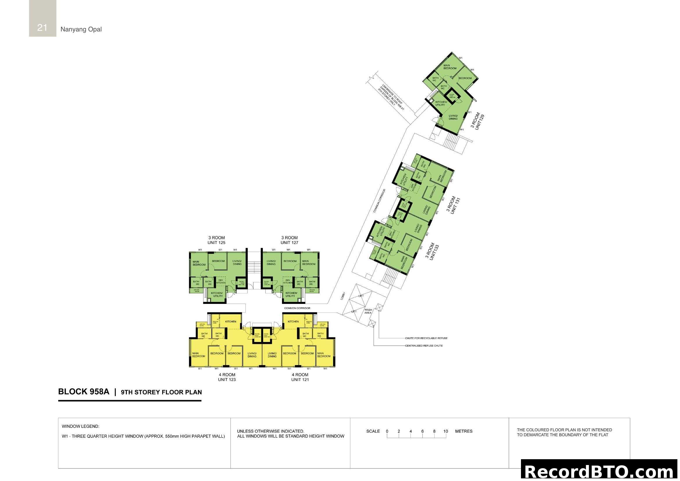 Nanyang Opal - Block 958A 9th Storey Floor Plan