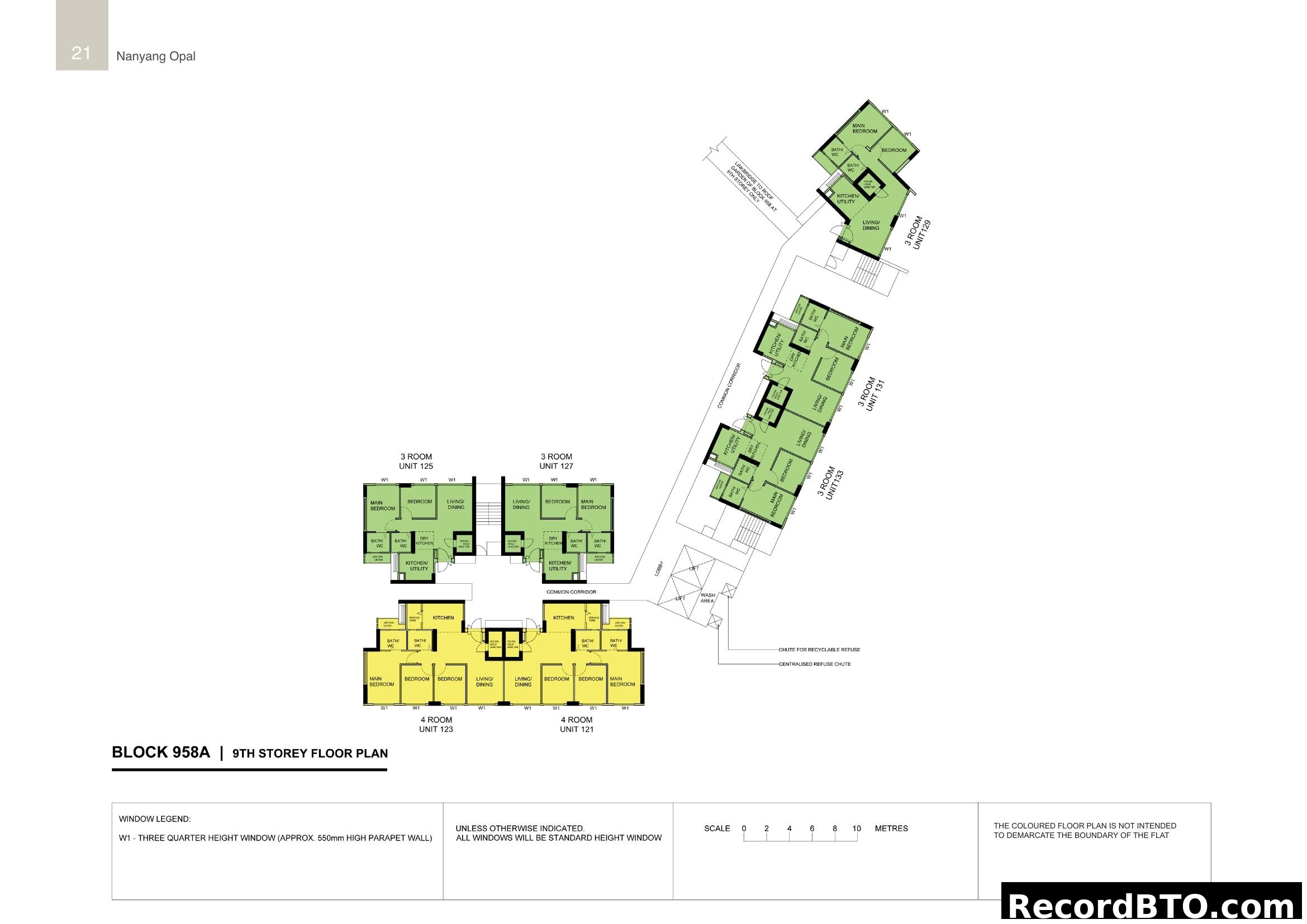 Nanyang Opal - Block 958A 9th Storey Floor Plan