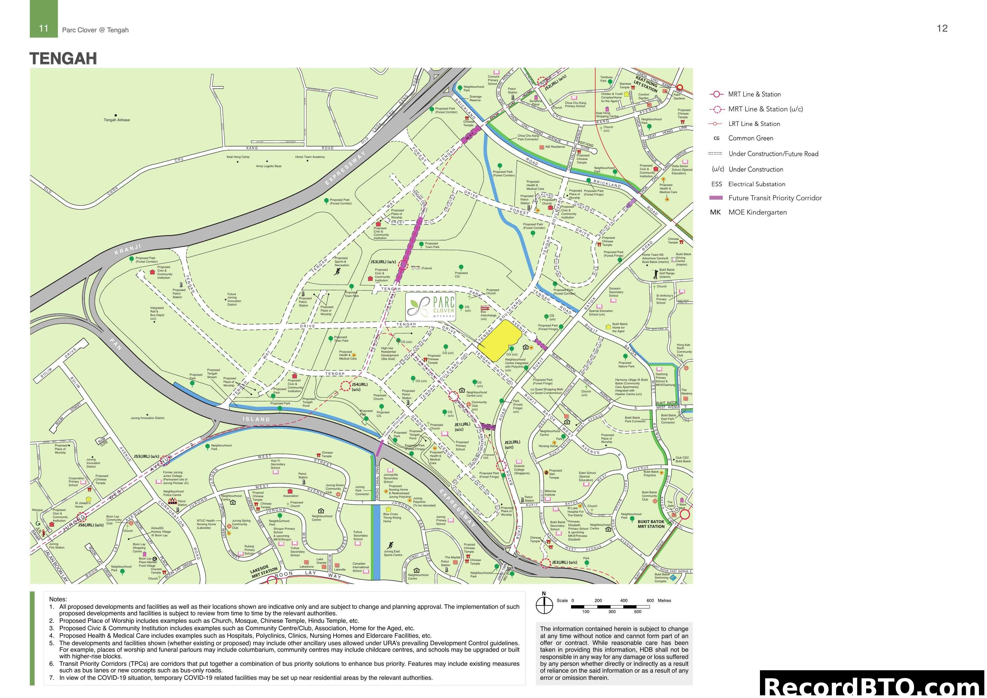 Parc Clover @ Tengah Location Map
