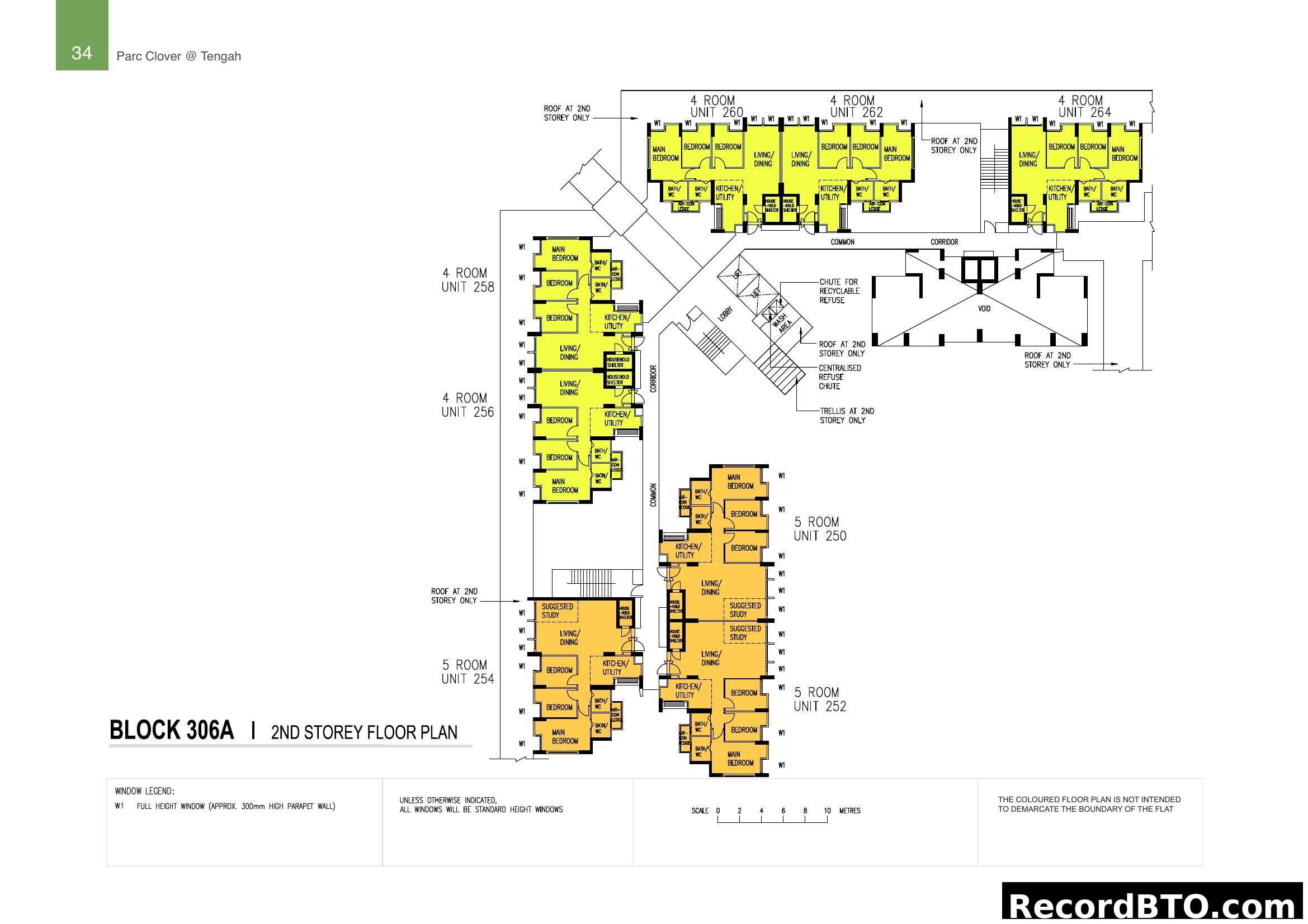 Parc Clover @ Tengah - Block 306A 2nd Storey Floor Plan