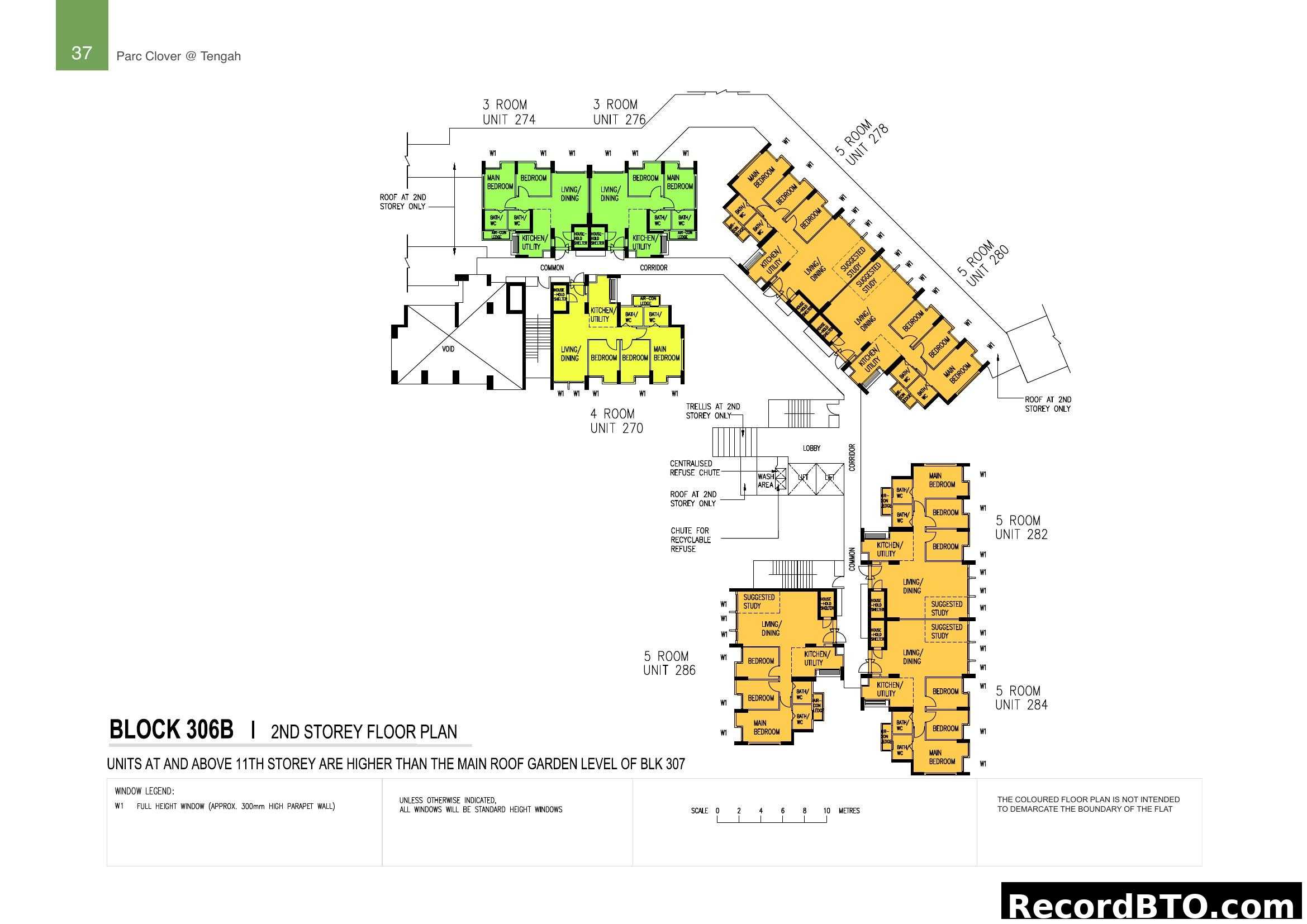 Block 306B 2nd Storey Floor Plan