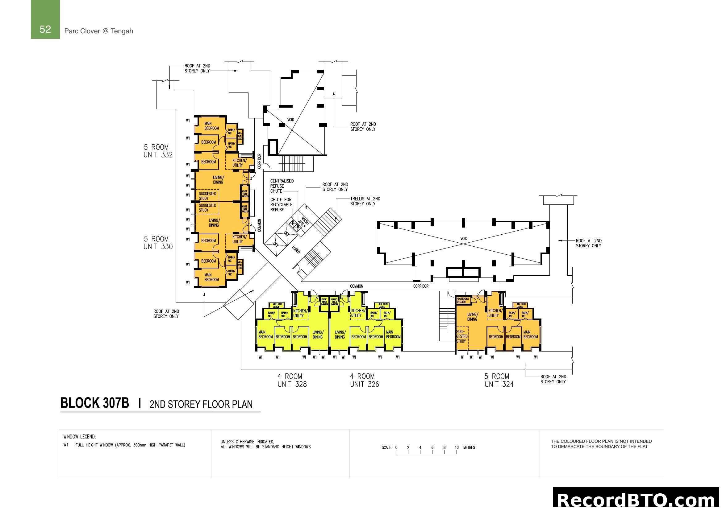 Block 307B 2nd Storey Floor Plan