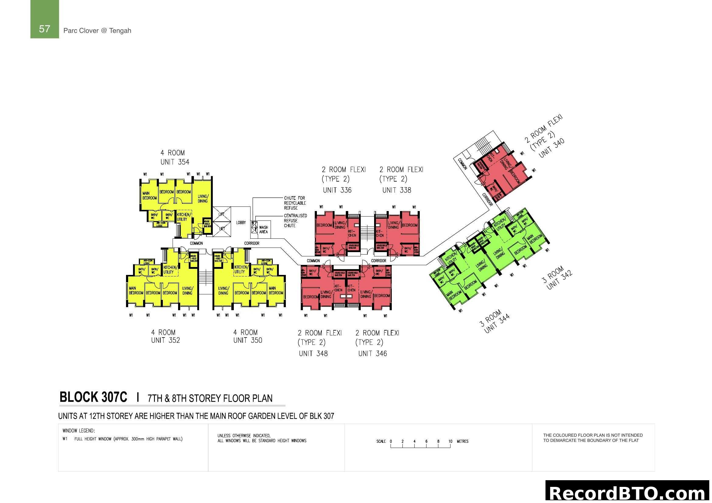 Block 307C, 7th & 8th Storey Floor Plan