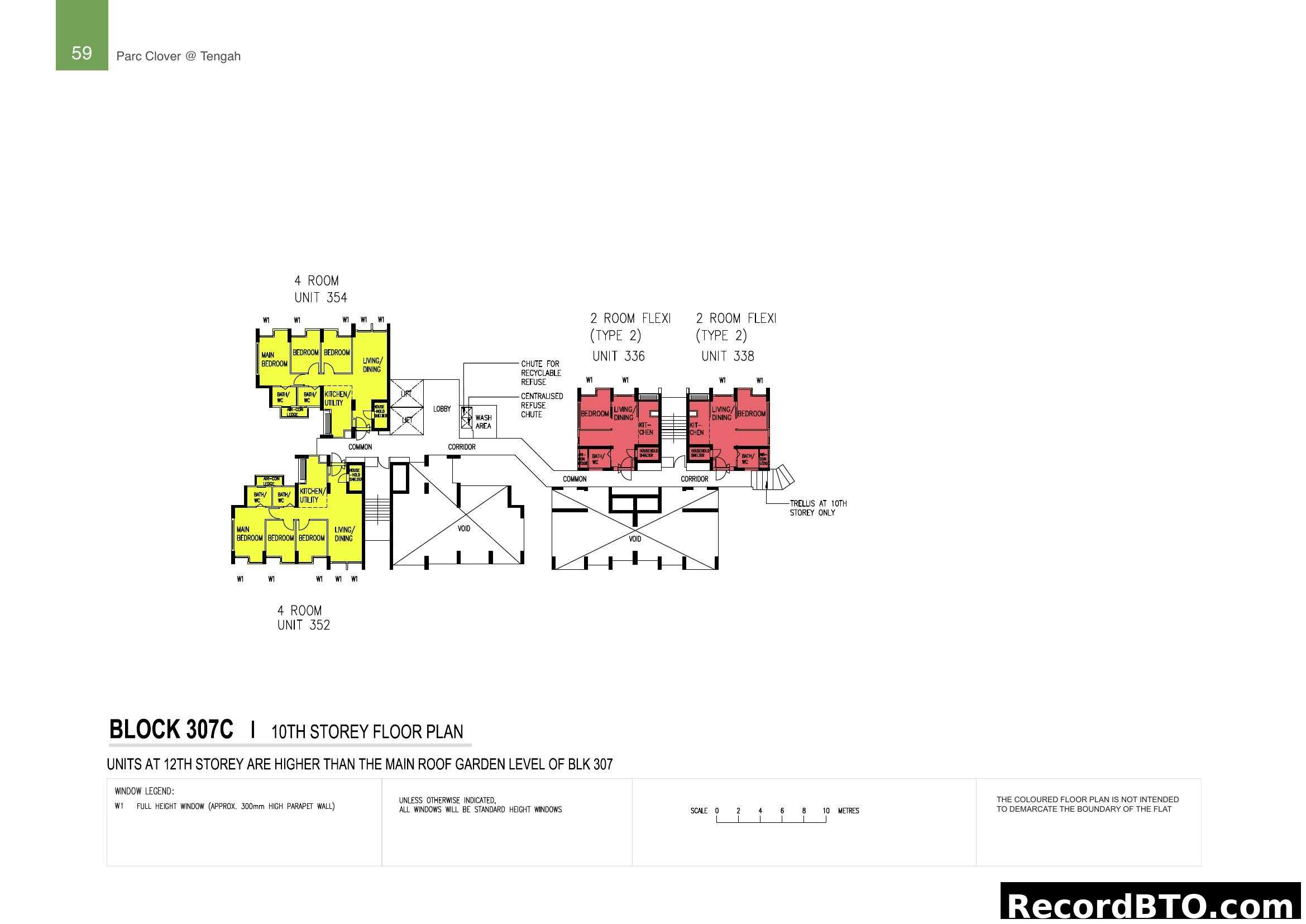 Block 307C 10th Storey Floor Plan