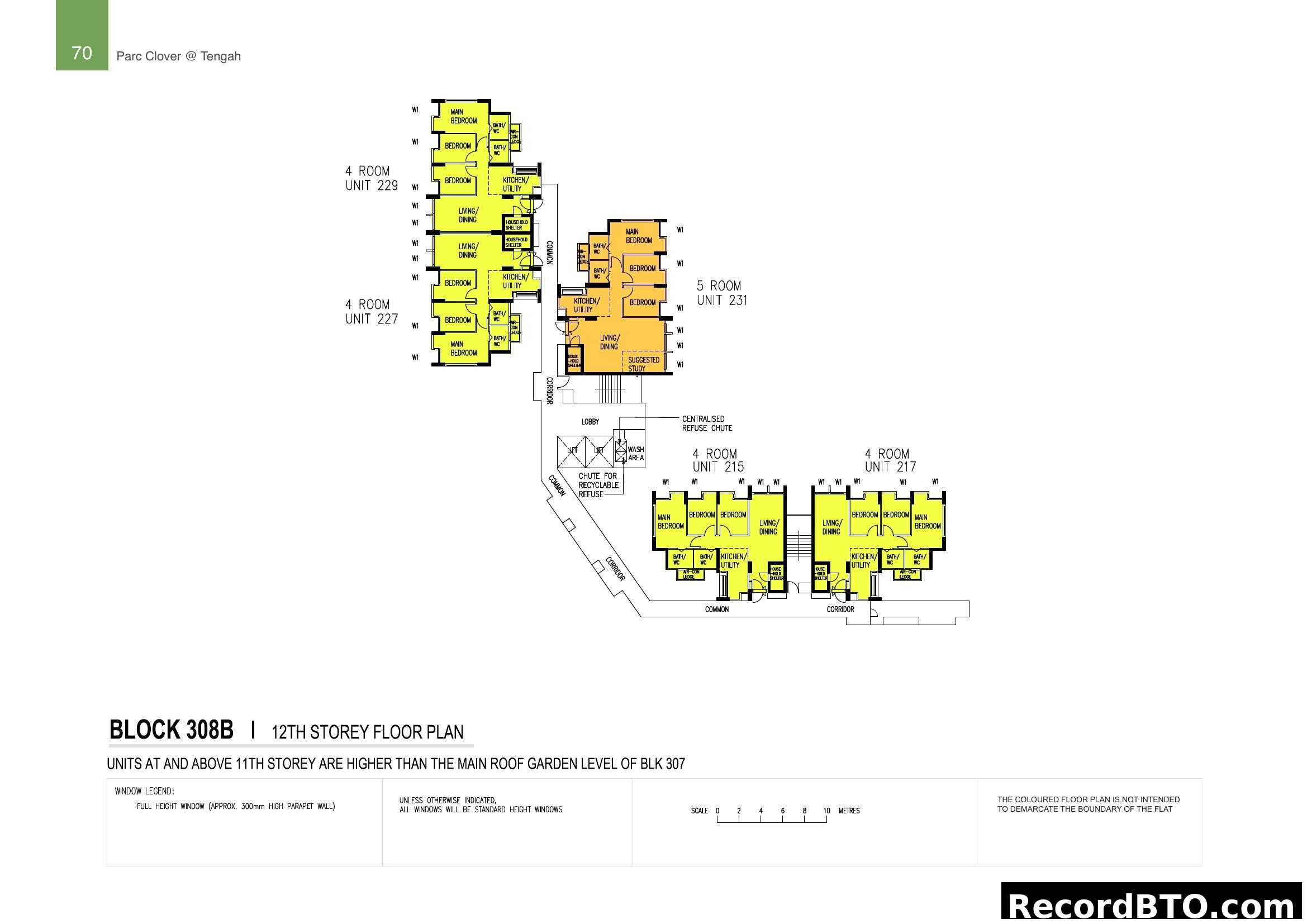 Parc Clover @ Tengah - Block 308B 12th Storey Floor Plan