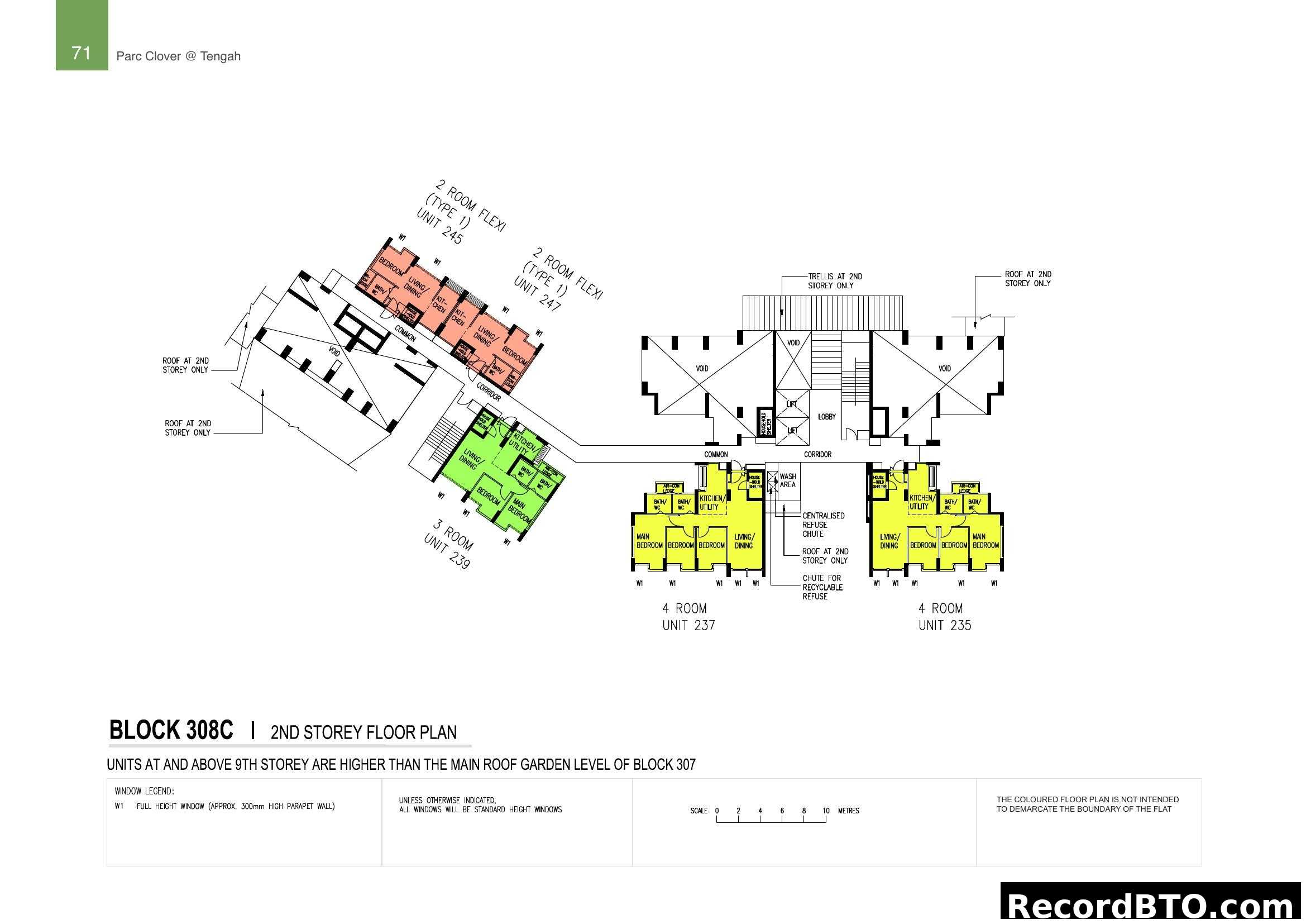 Parc Clover @ Tengah Block 308C 2nd Storey Floor Plan