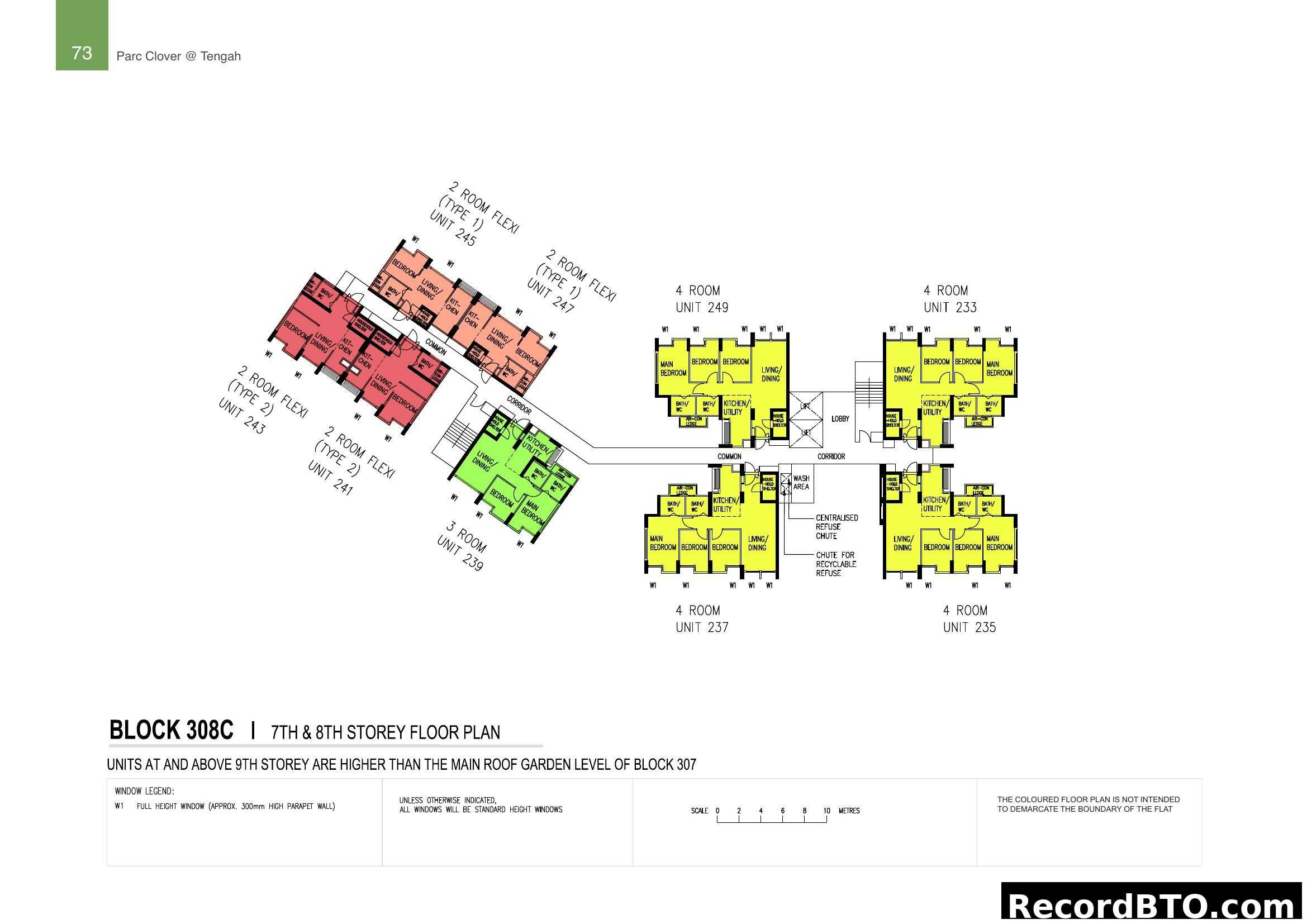 Block 308C 7th & 8th Storey Floor Plan