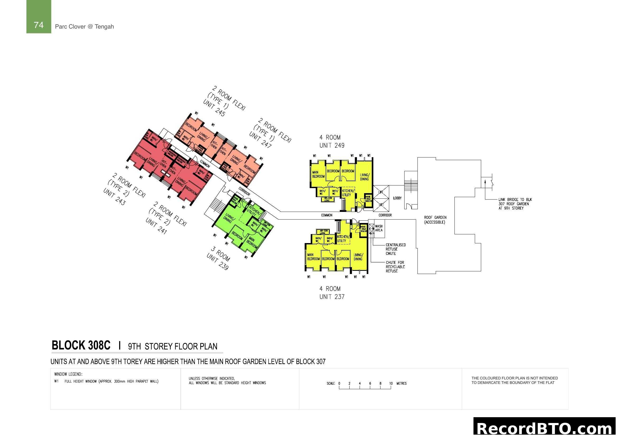 Parc Clover @ Tengah - Block 308C 9th Storey Floor Plan
