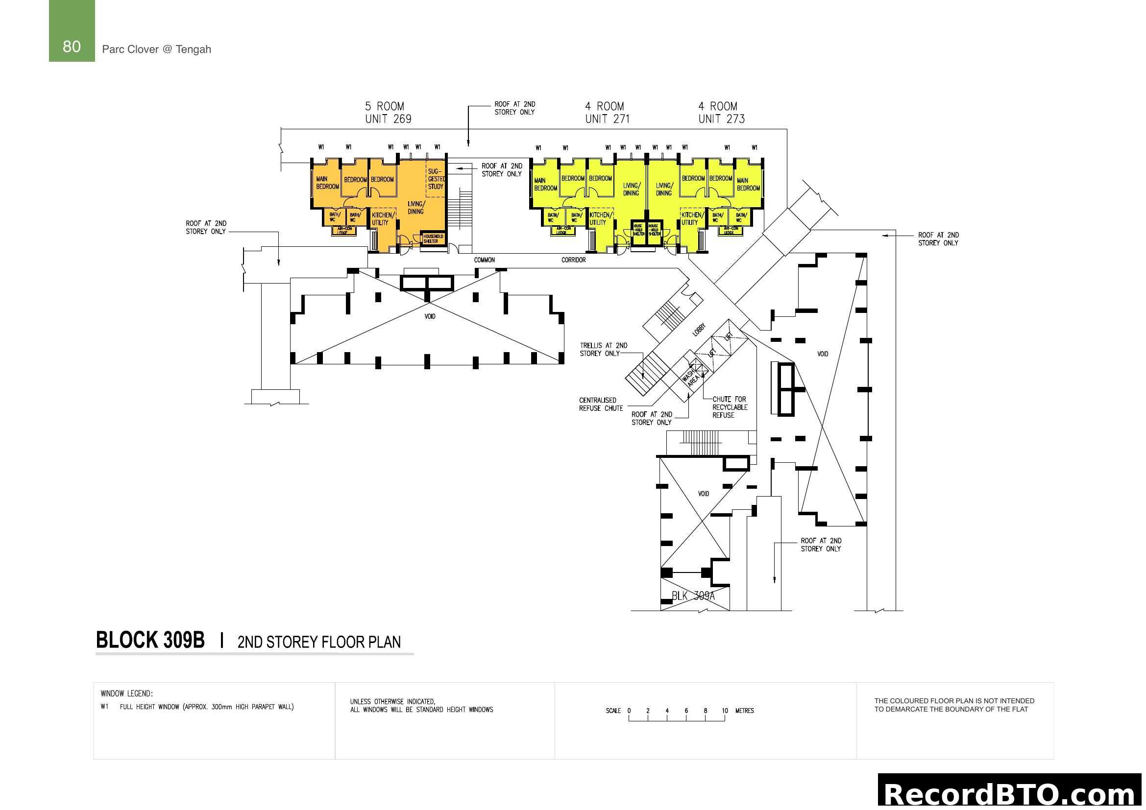 Block 309B, 2nd Storey Floor Plan - Parc Clover @ Tengah