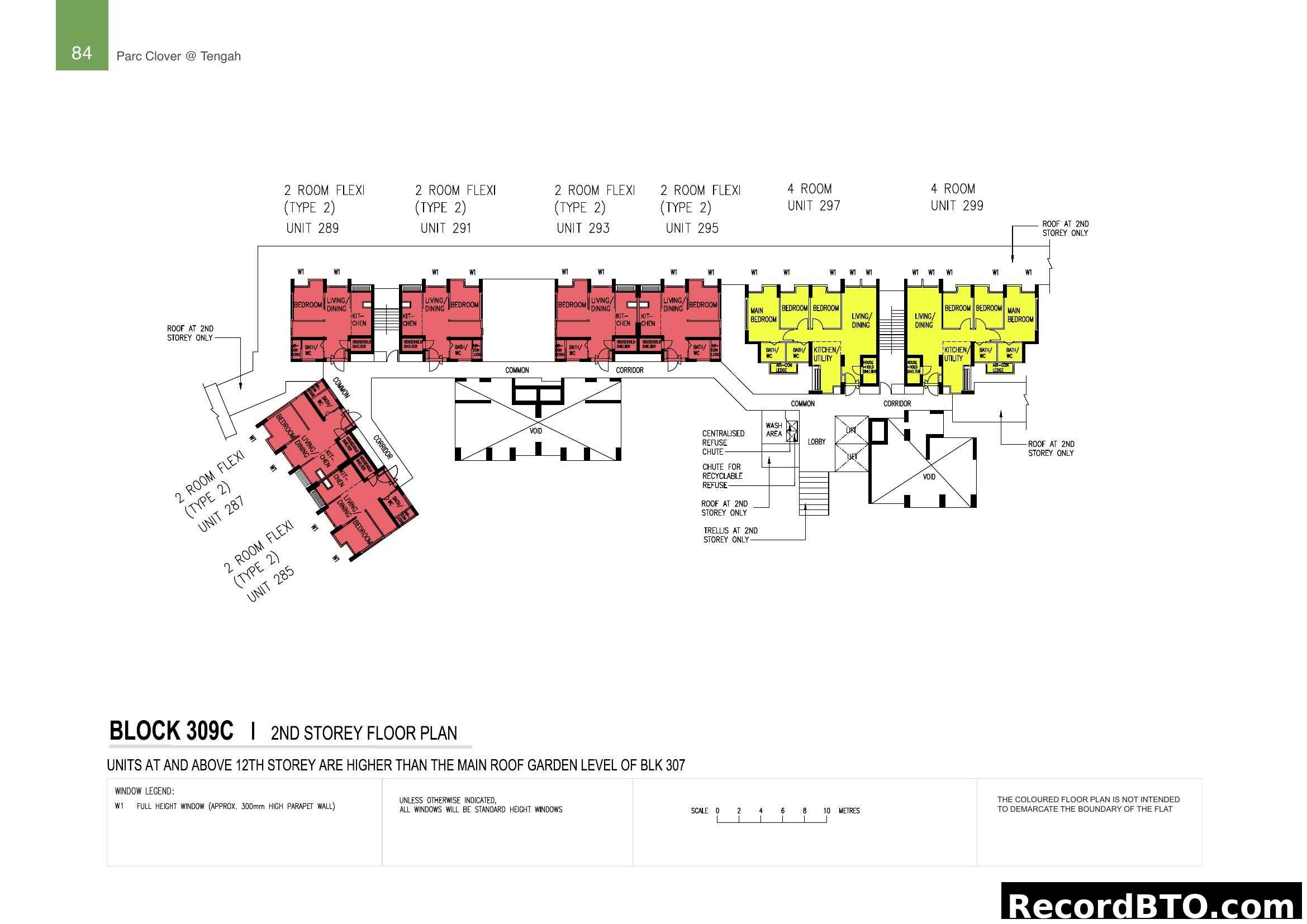 Block 309C 2nd Storey Floor Plan