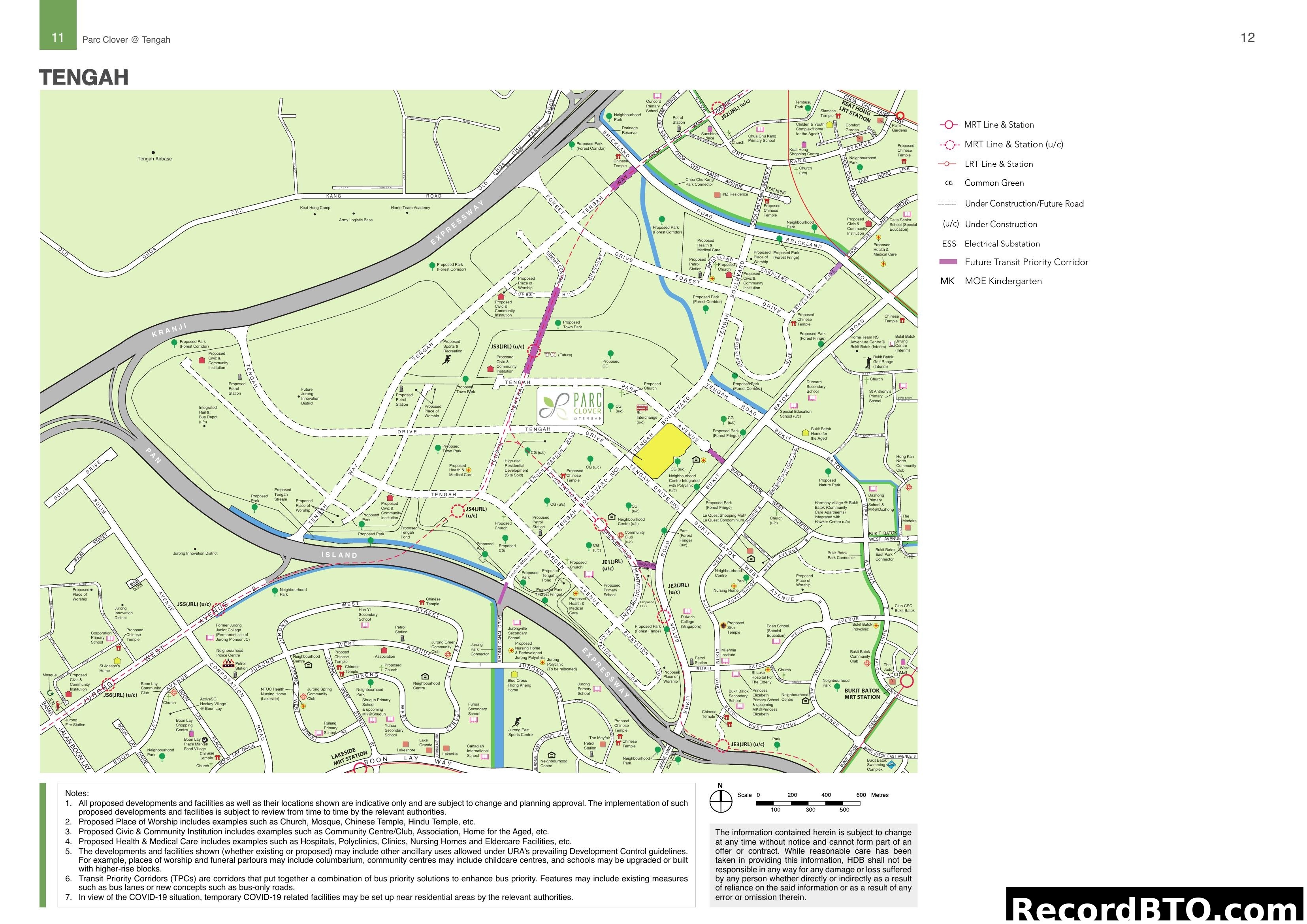 Parc Clover @ Tengah Location Map