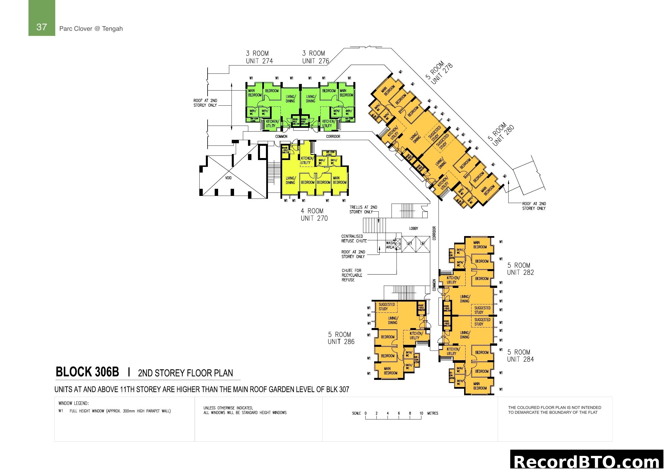 Block 306B 2nd Storey Floor Plan