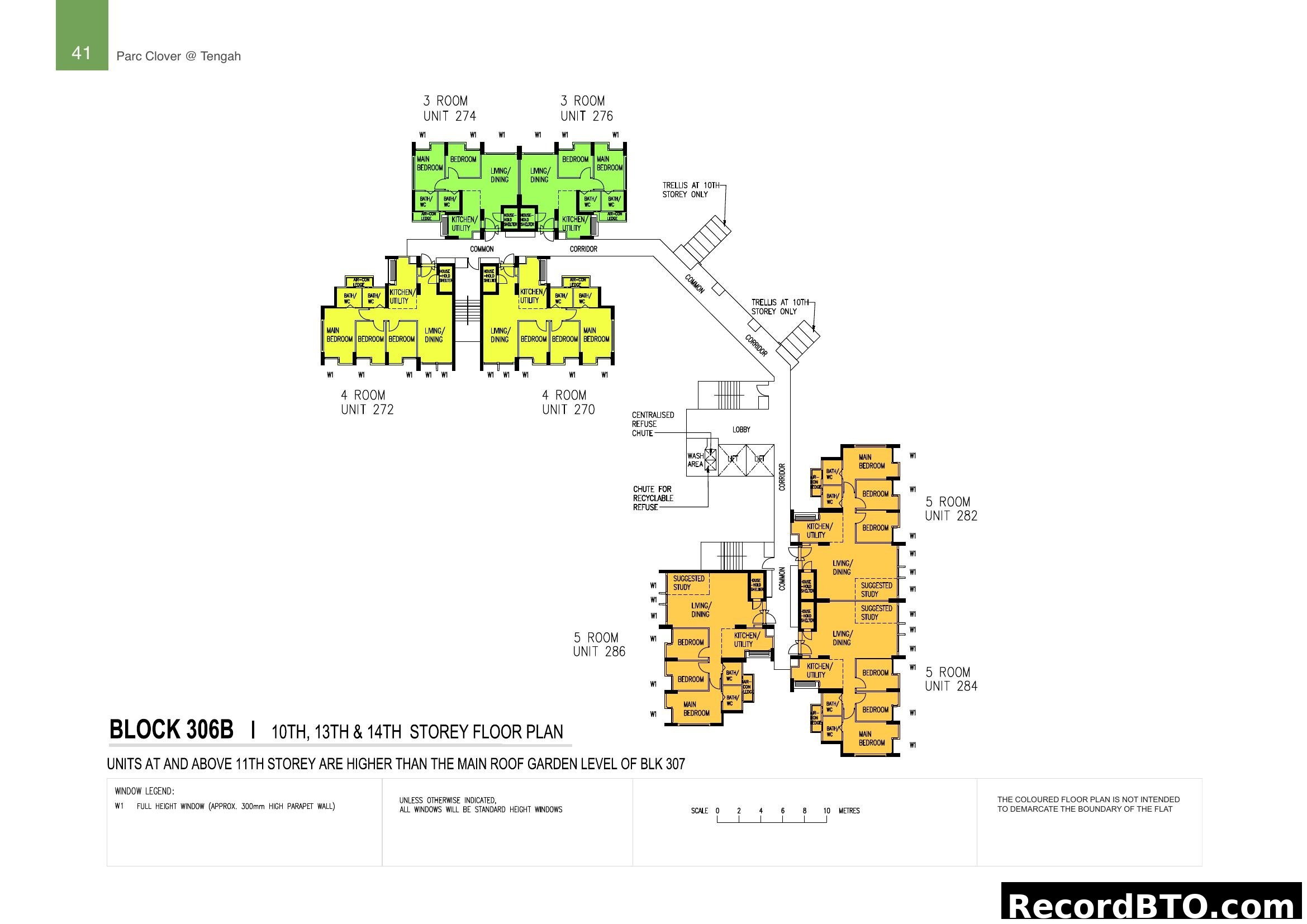 Block 306B Floor Plan - 10th, 13th & 14th Storey