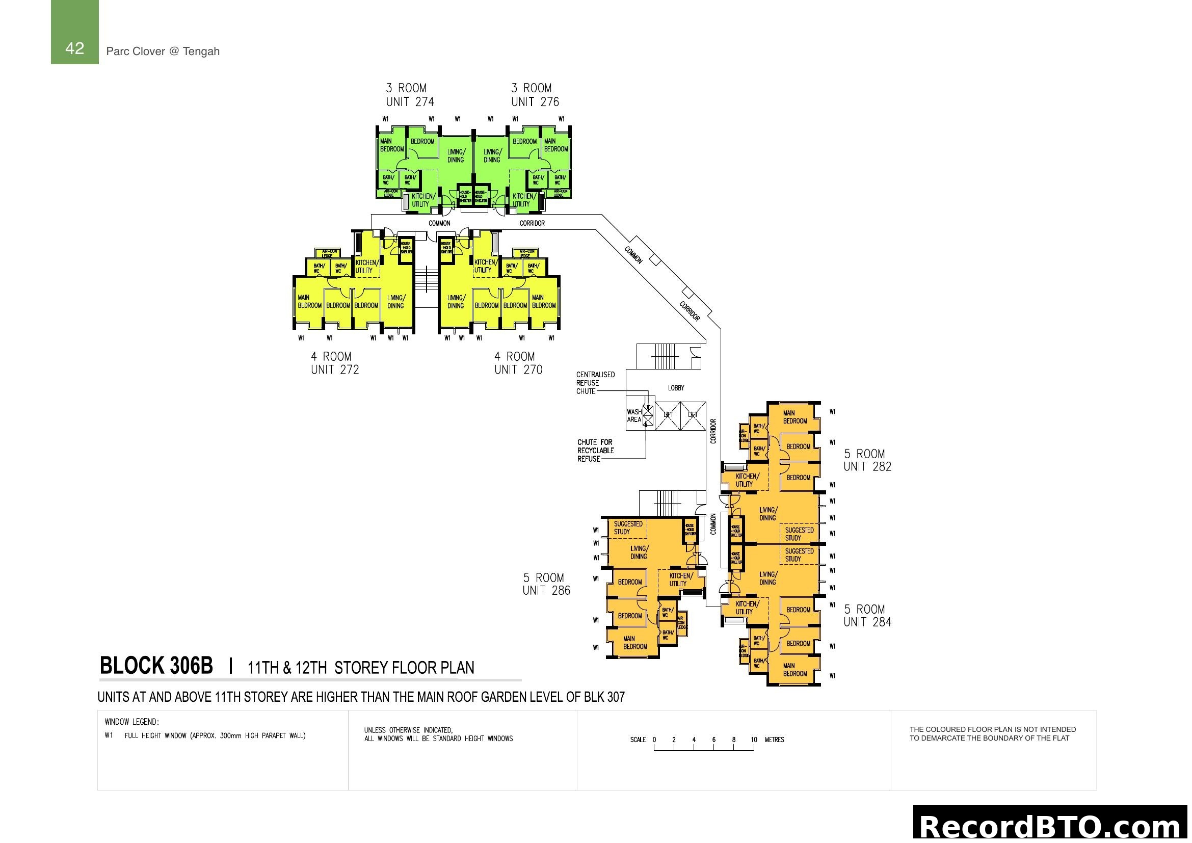 Block 306B (11th & 12th Storey) Floor Plan, Parc Clover