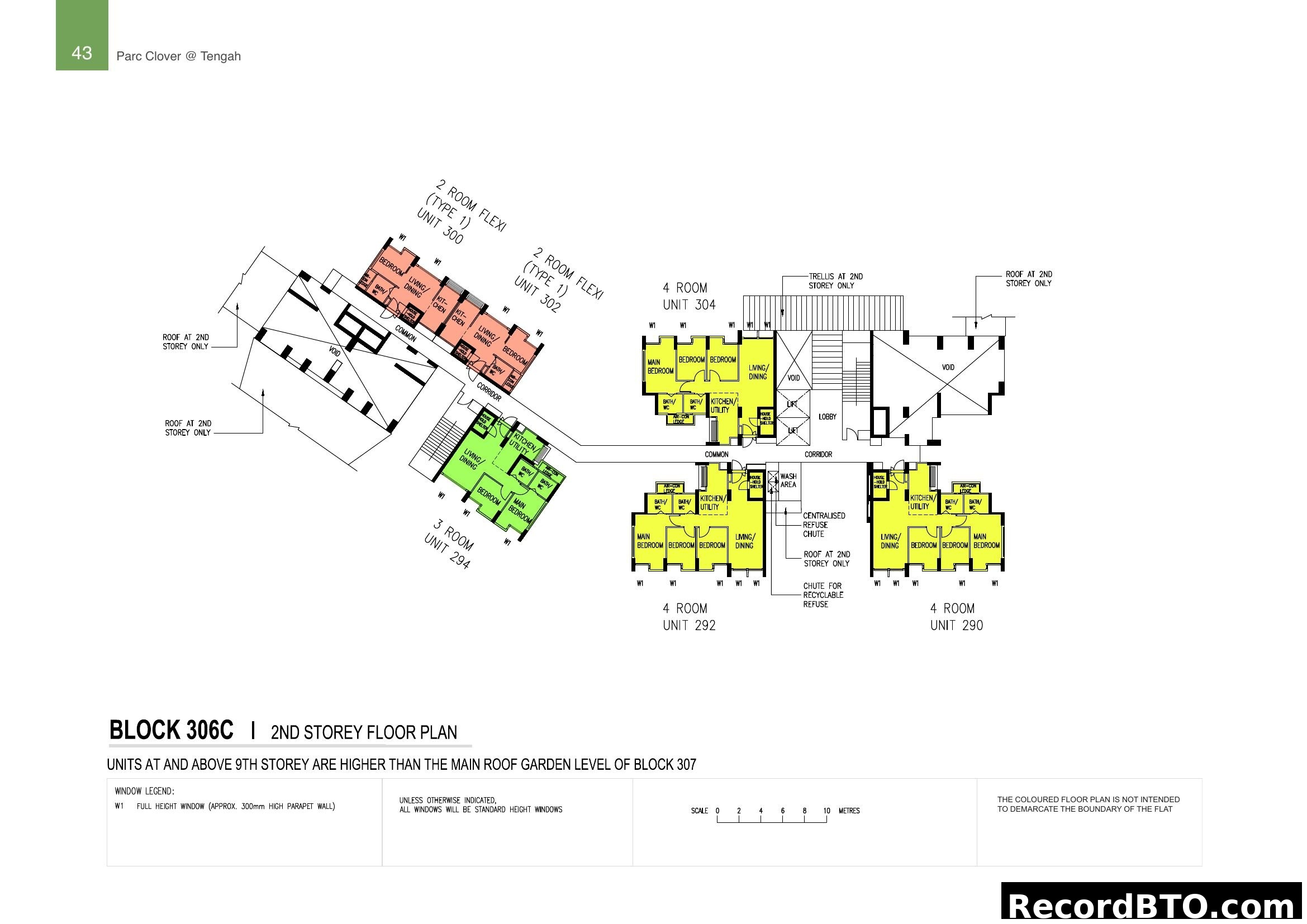Block 306C 2nd Storey Floor Plan