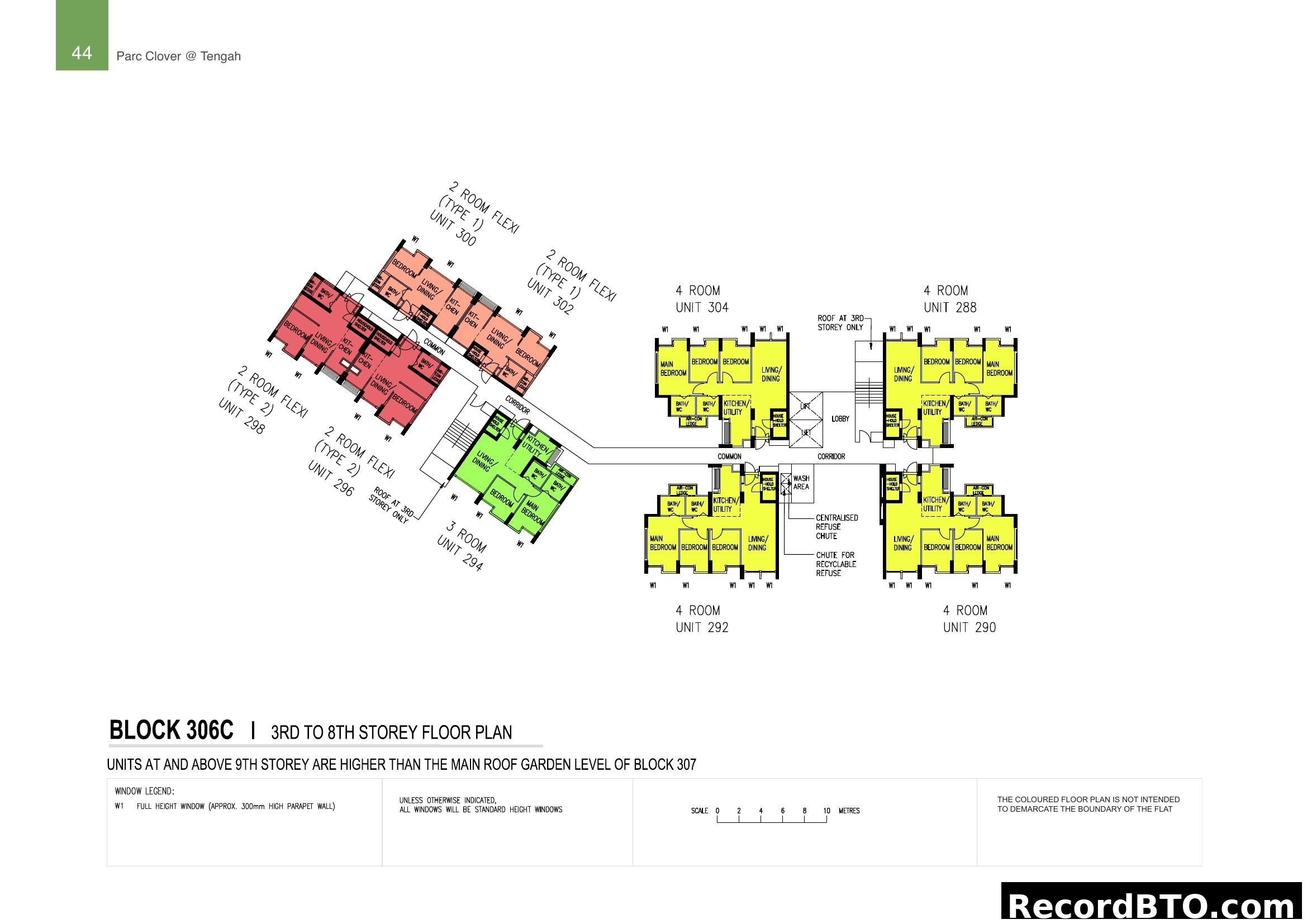 Block 306C 3rd to 8th Storey Floor Plan