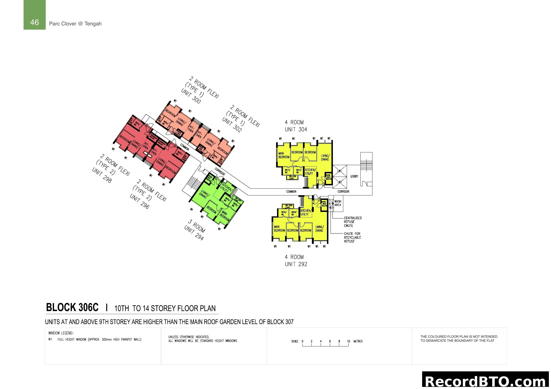 Parc Clover @ Tengah - Block 306C Floor Plan (10-14 Storey)