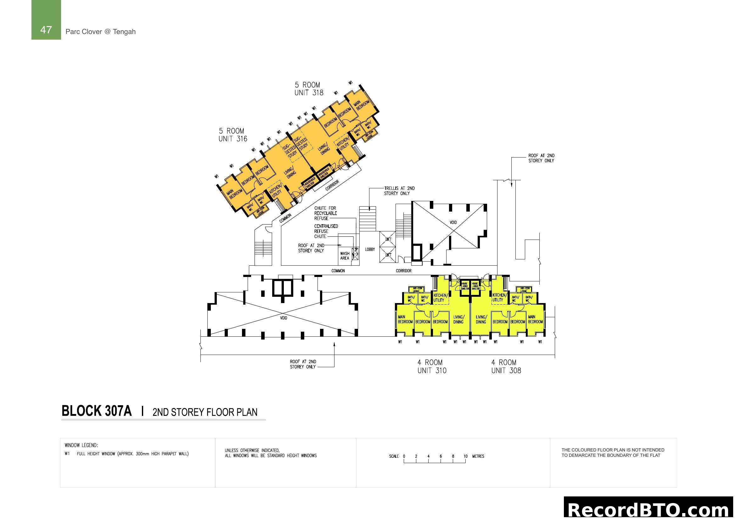 Block 307A 2nd Storey Floor Plan