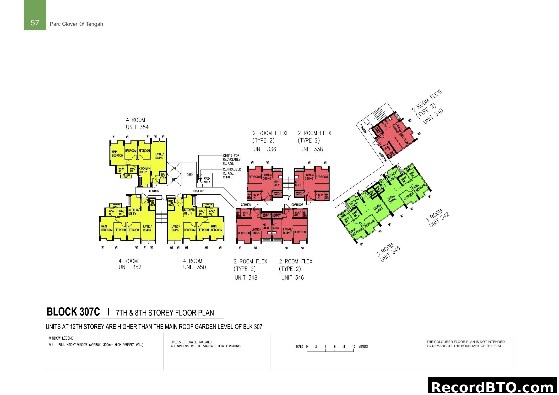 Block 307C, 7th & 8th Storey Floor Plan