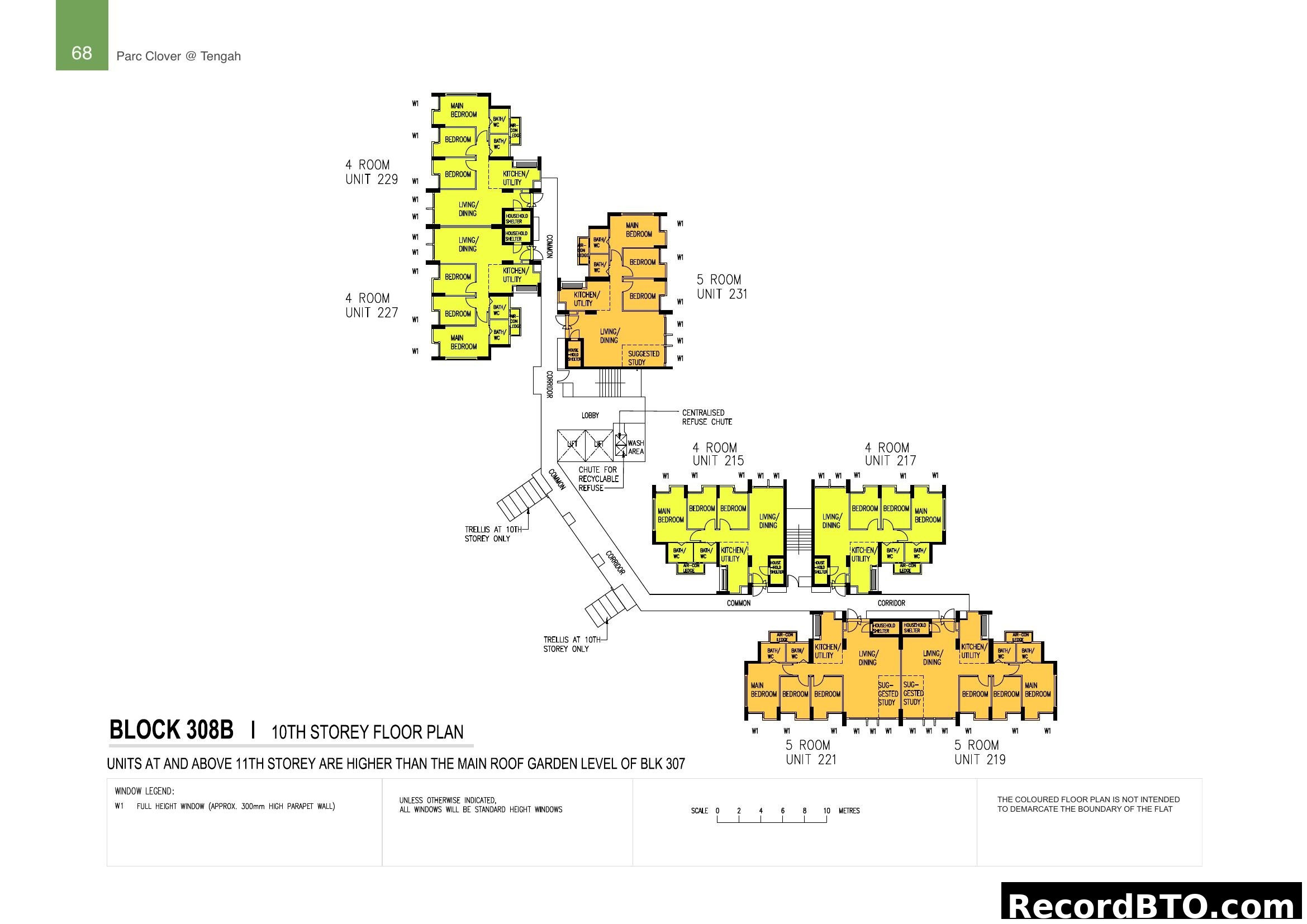Parc Clover @ Tengah - Block 308B 10th Storey Floor Plan