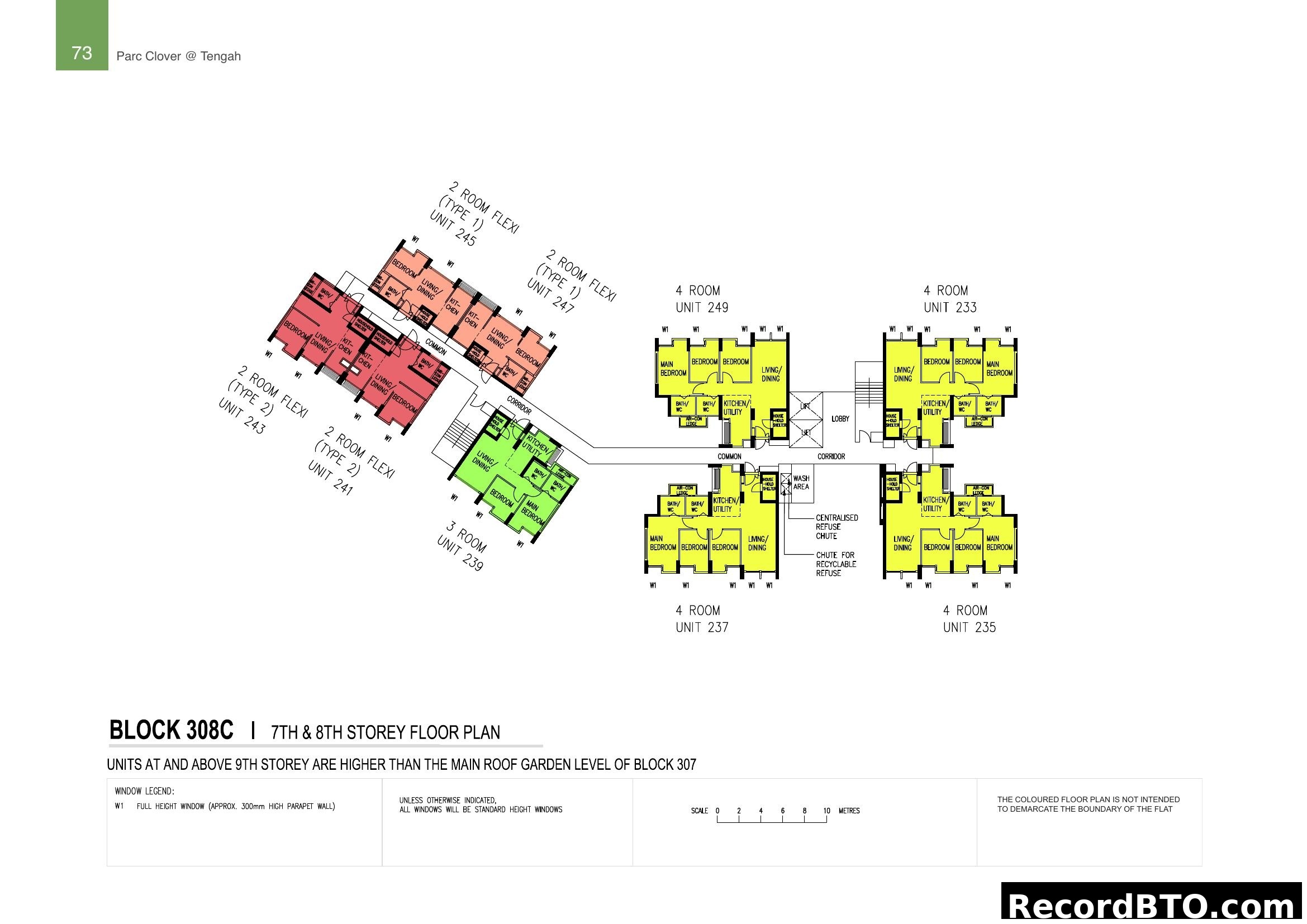 Block 308C 7th & 8th Storey Floor Plan